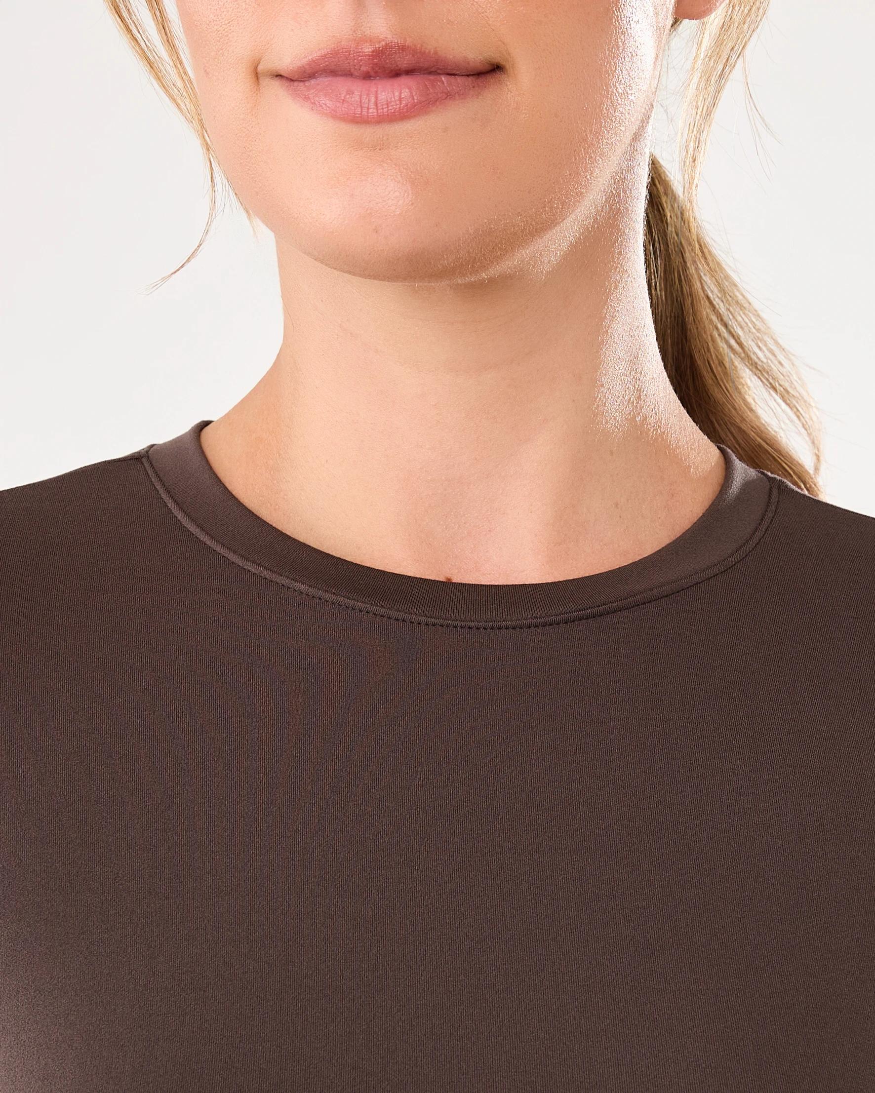 5 Active Womens Long Sleeve Ultrasoft Top Espresso, 5 of 7