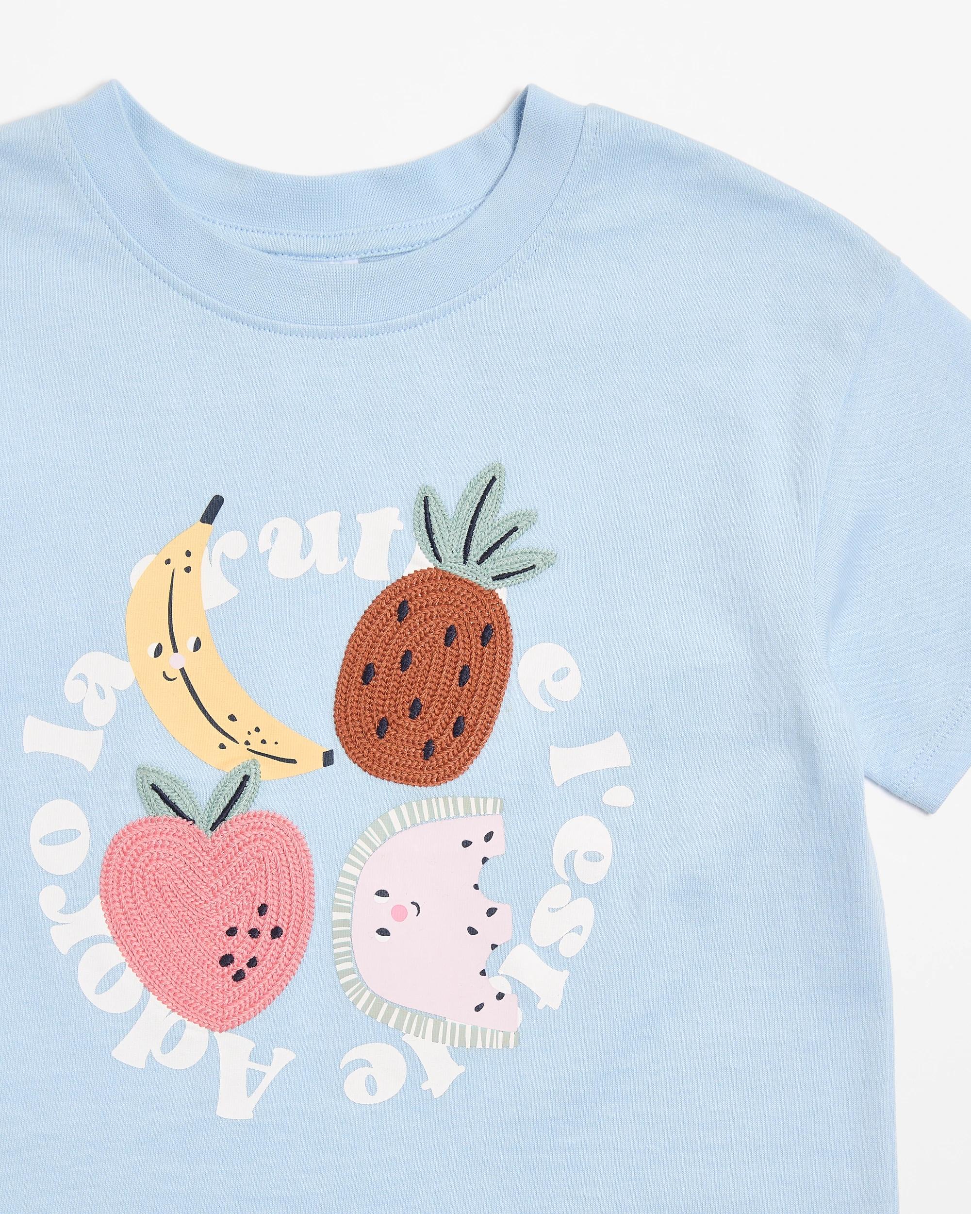 2 Target Australian Cotton Textured Print T-shirt BLUE, 2 of 3