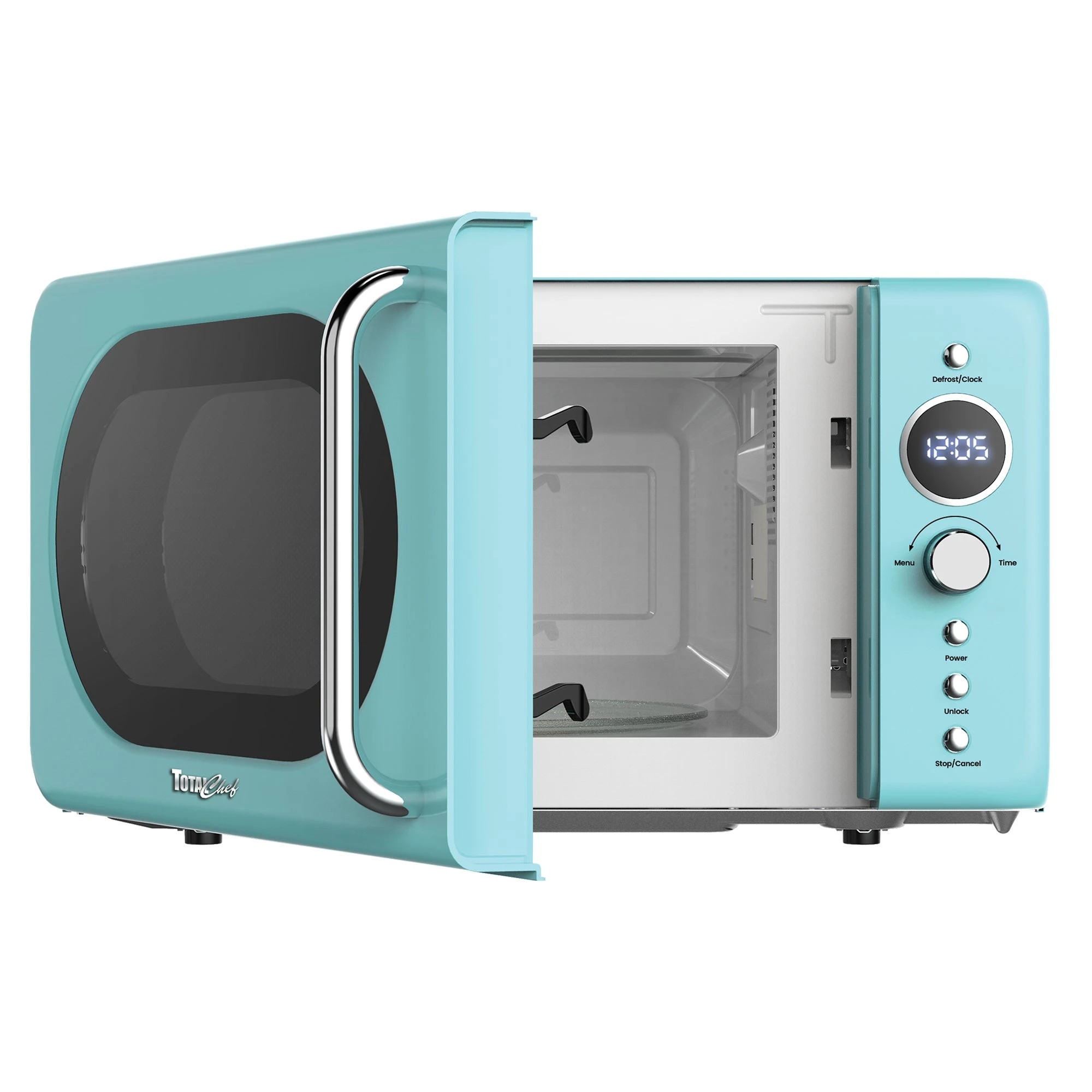 3 Total Chef 20L Retro Microwave Oven - Blue, 3 of 8
