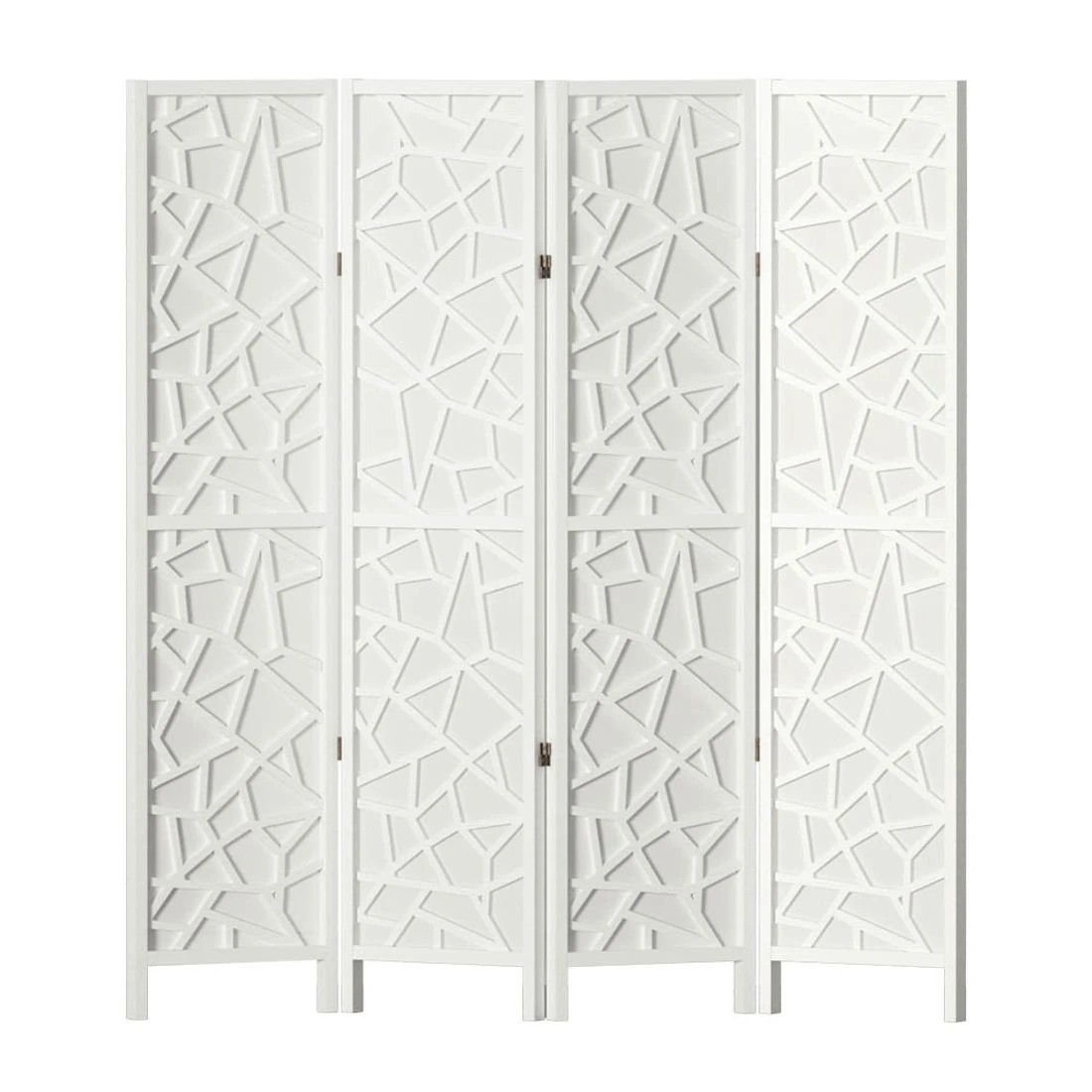 3 Artiss 4 Panel Room Divider Screen 162x170cm Clover - White, 3 of 7