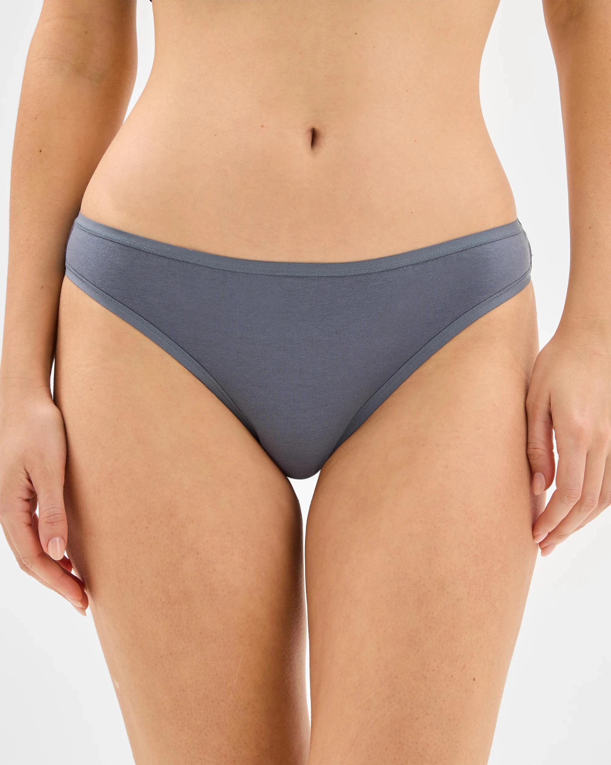 2 Target Woman Womens Australian Cotton Blend Bikini Briefs 5 Pack BLUES, 2 of 4