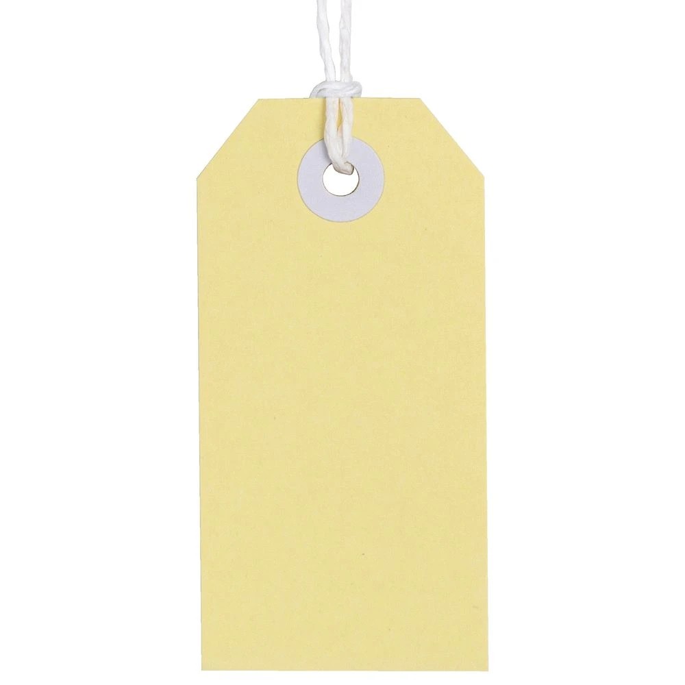 2 Avery Tag with String 96 x 48mm Yellow 24 Pack, 2 of 3