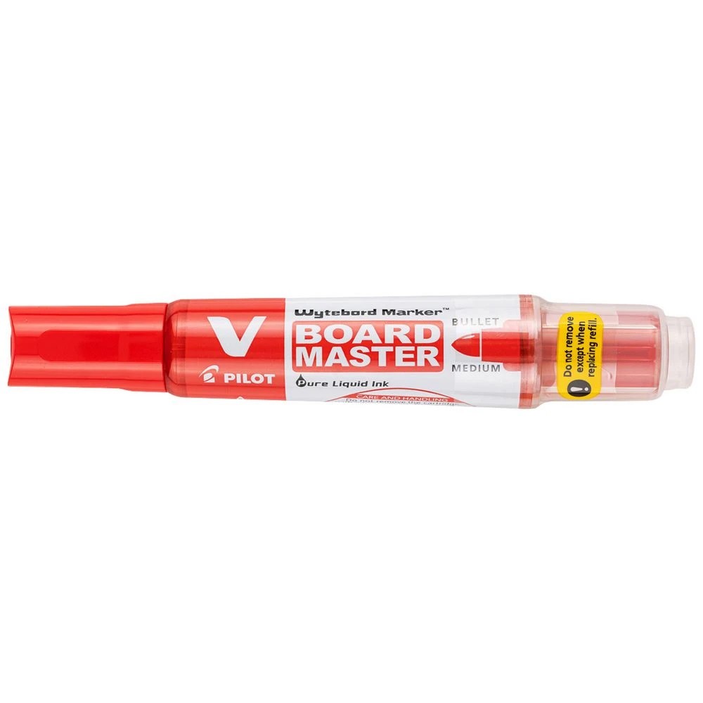 1 PILOT VBoard Master Whiteboard Marker Bullet Red, 1 of 6