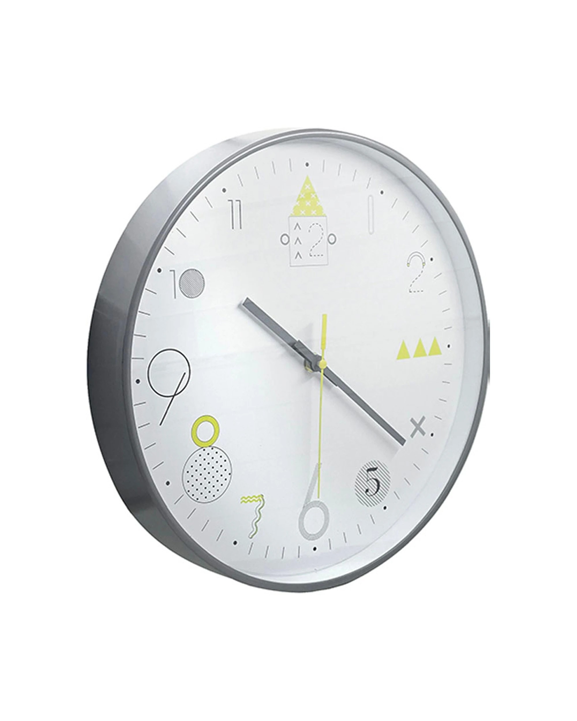 1 Unigift Modern Round 30cm Wall Clock Analogue Plastic - Multi, 1 of 2