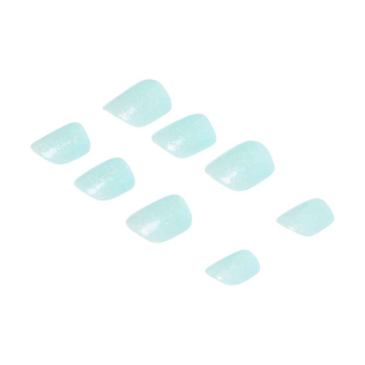 4 OXX Junior 24 Pack Kids Pre-Glued Stick-On Nails - Shimmer Mint, 4 of 5