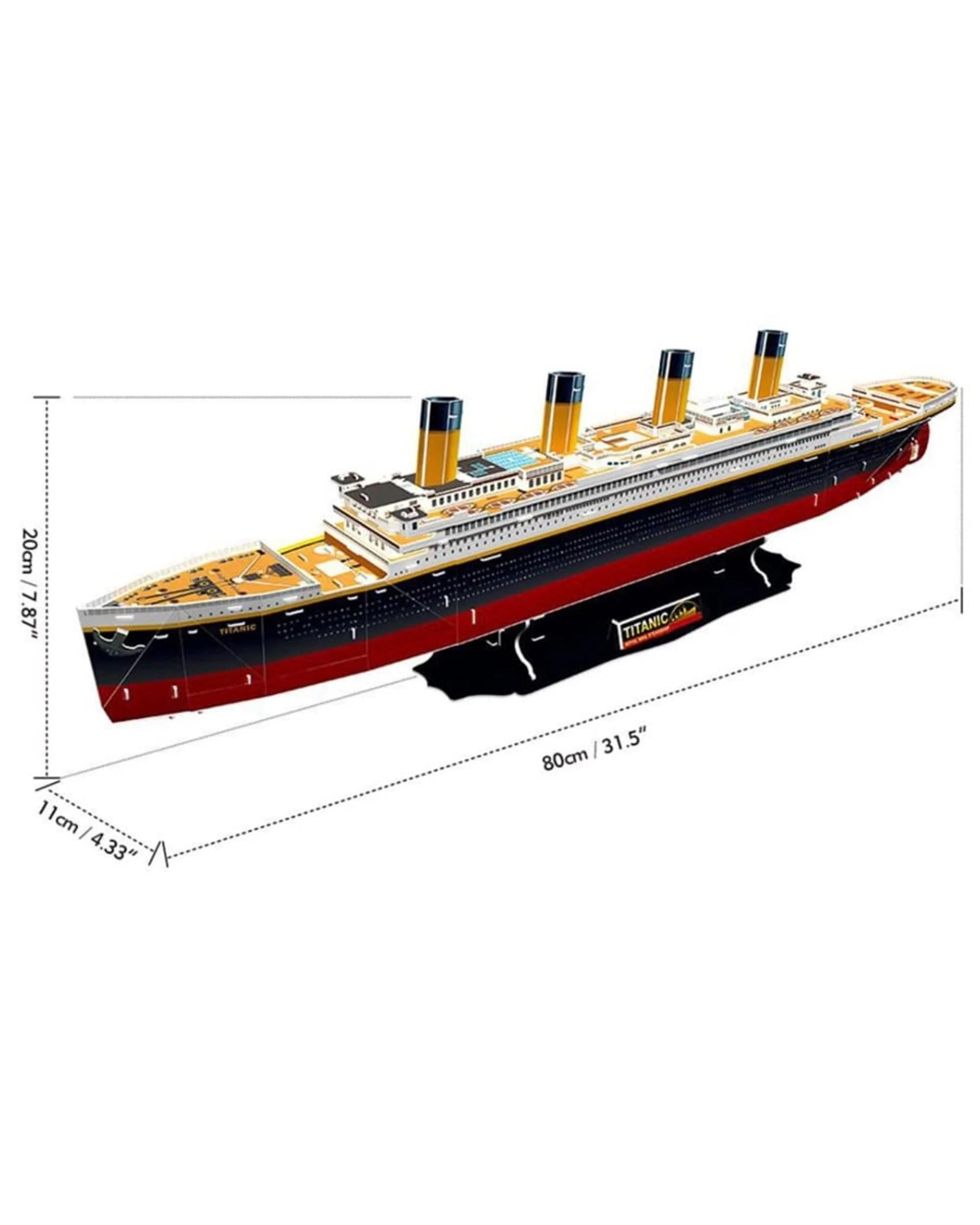 3 CubicFun Titanic Large 113 Piece 3D Model Kit, 3 of 5