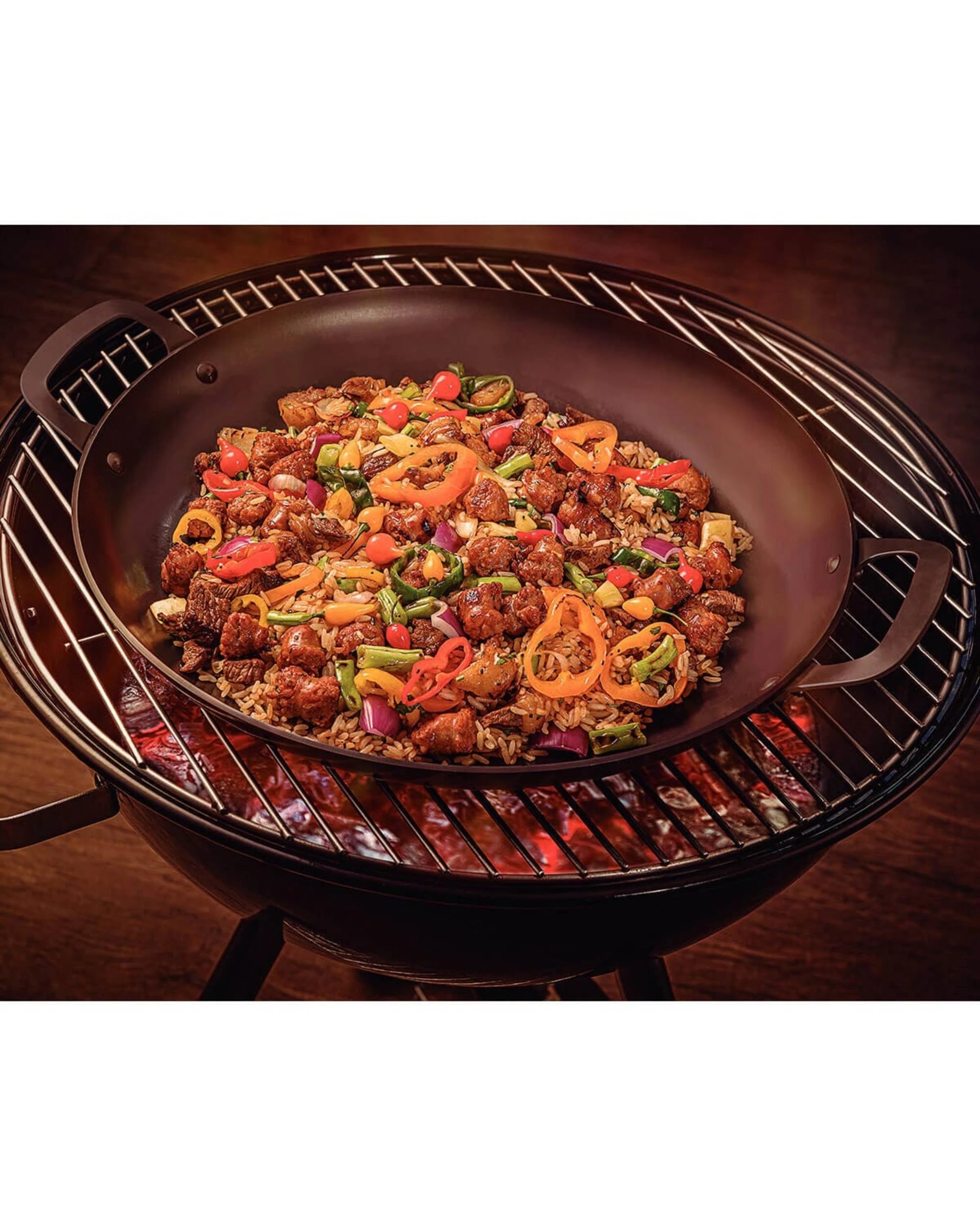 4 Tramontina Churrasco 40cm Round BBQ Griddle Pan, 4 of 5