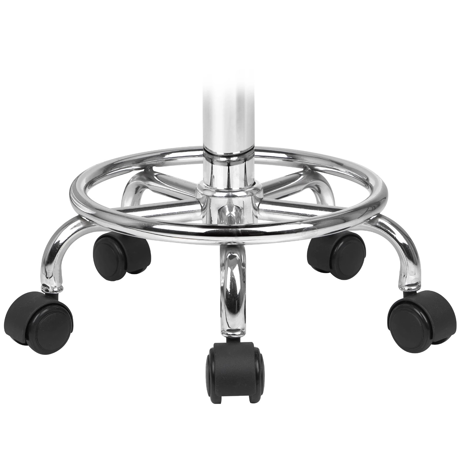 4 Alfordson Salon Stool Round Swivel Barber Hair Dress Chair - Light Grey, 4 of 7