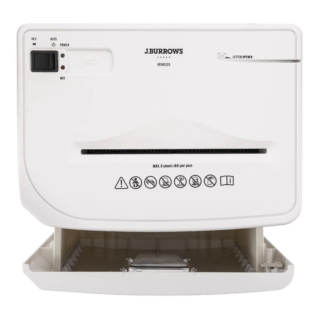 4 J.Burrows Micro Cut Shredder White S333, 4 of 10