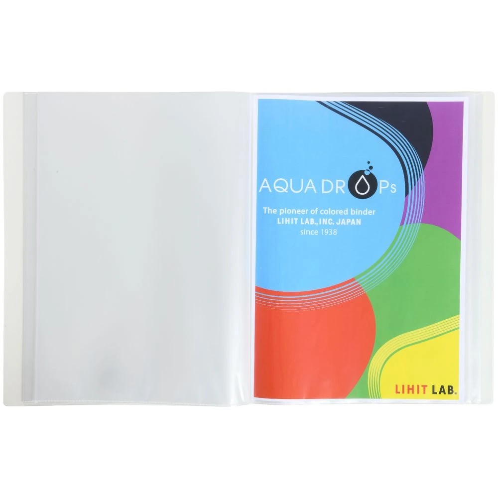 4 Aqua Drops A4 Display Book 40 Pocket Fixed Clear, 4 of 4