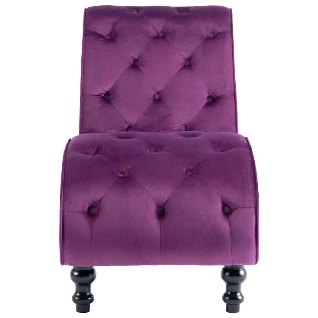 2 Vidaxl Chaise Lounge Velvet - Purple, 2 of 7