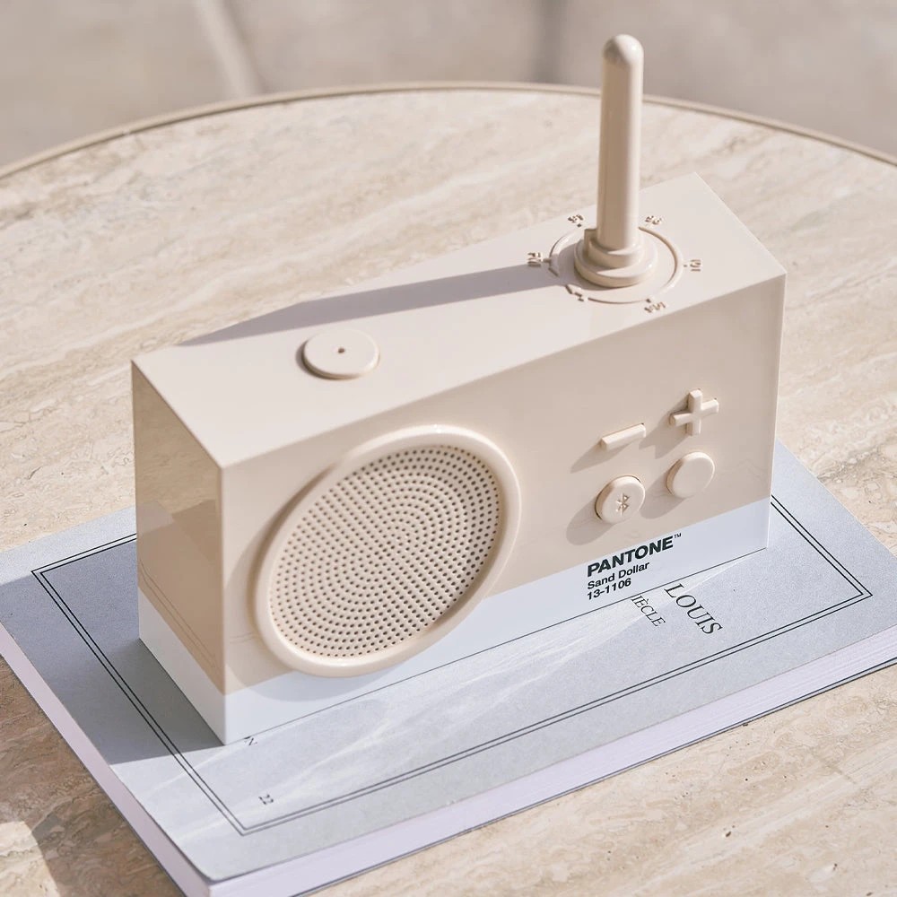 4 Lexon Thykho 3 Fm Radio & Bluetooth Speaker PANTONE - Beige, 4 of 6