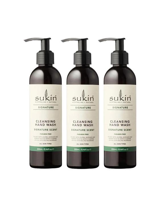 3 x Sukin Signature Cleansing Hand Wash 250mL