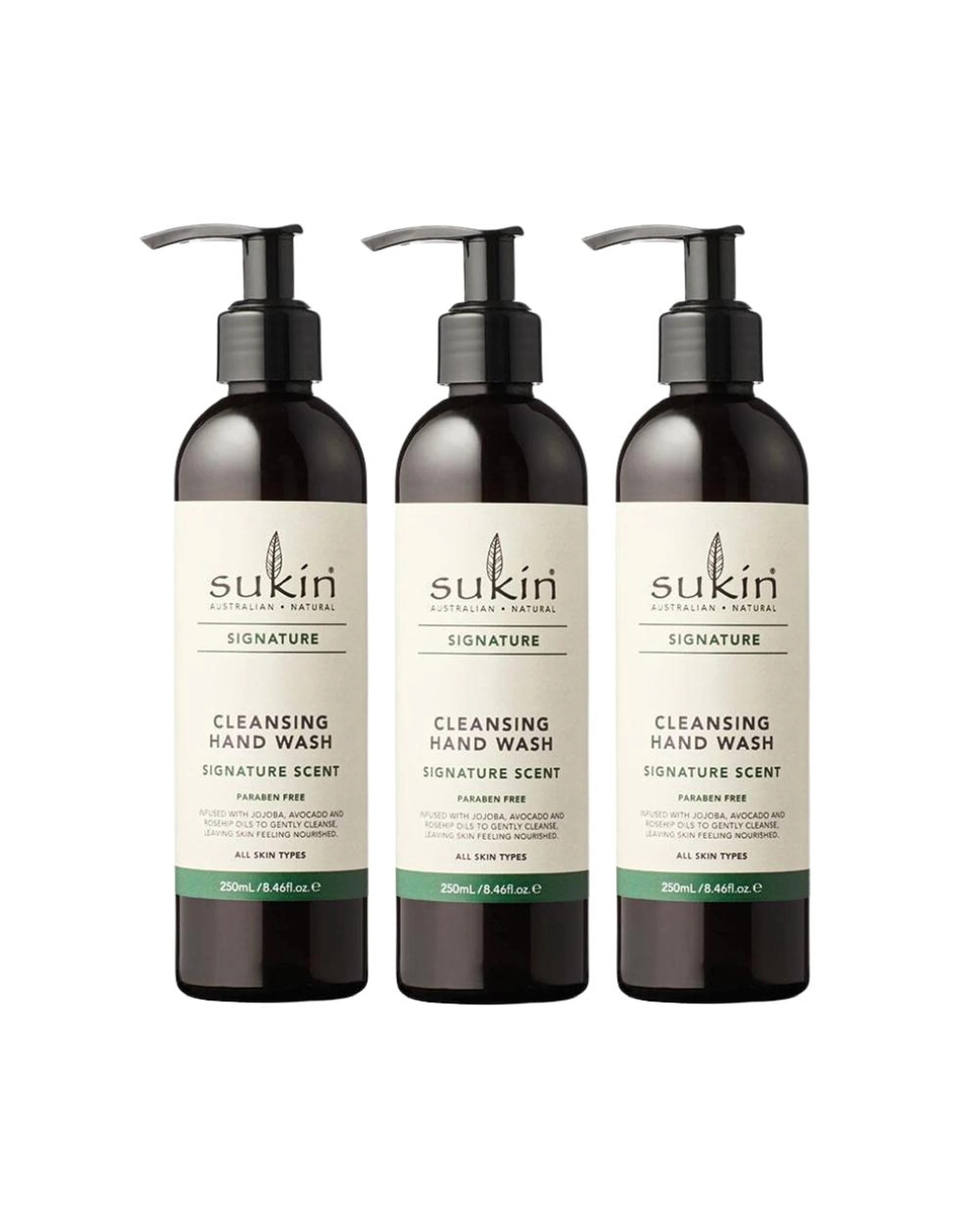 1 3 x Sukin Signature Cleansing Hand Wash 250mL, 1 of 1