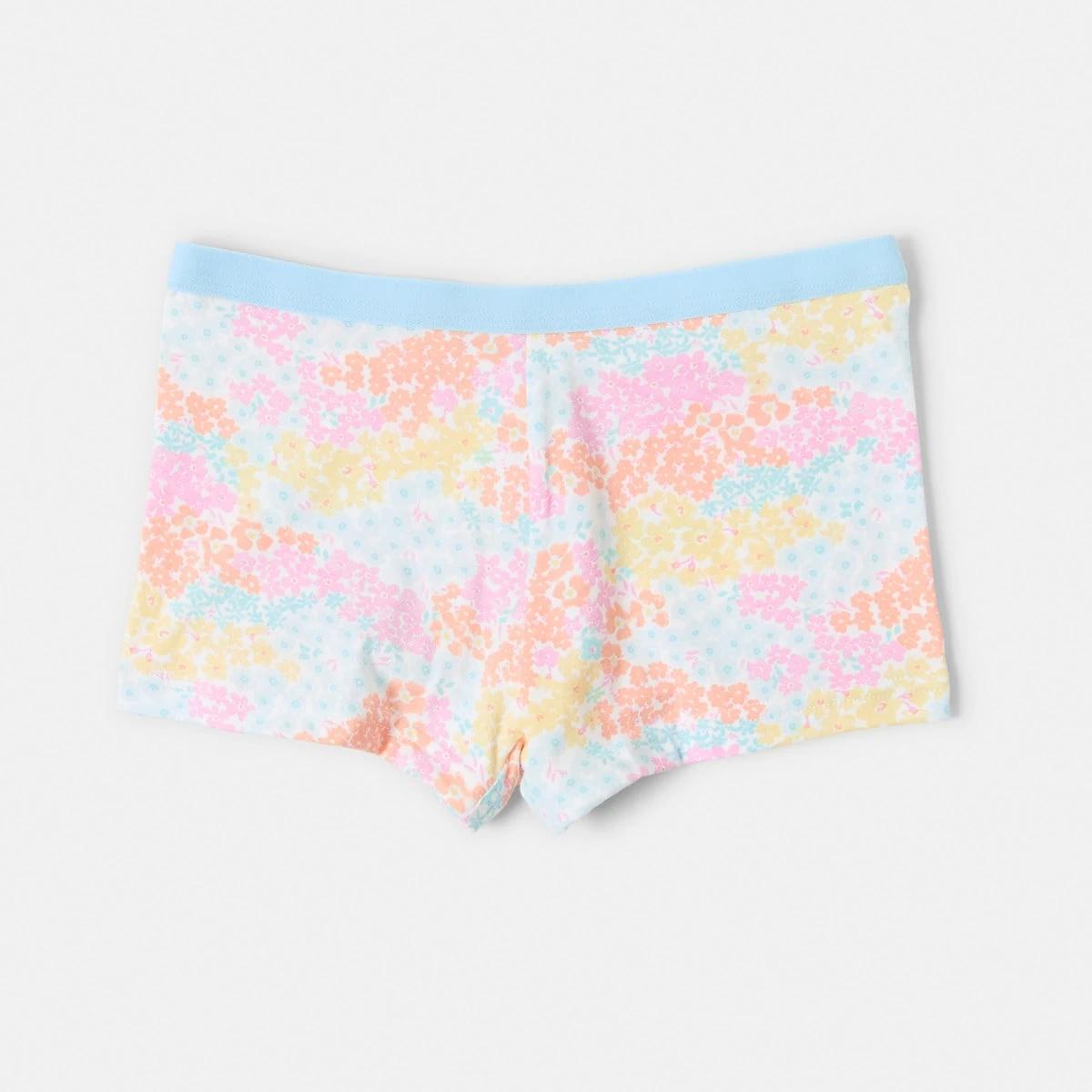 7 5 Pack Print Shorties WATERCOLOUR FLORAL, 7 of 8