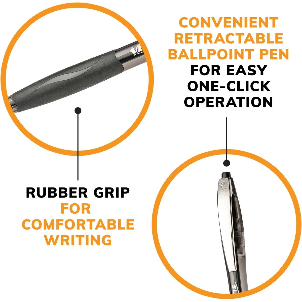 6 BIC Atlantis Ball Pens - 4 Pack - Black, 6 of 9