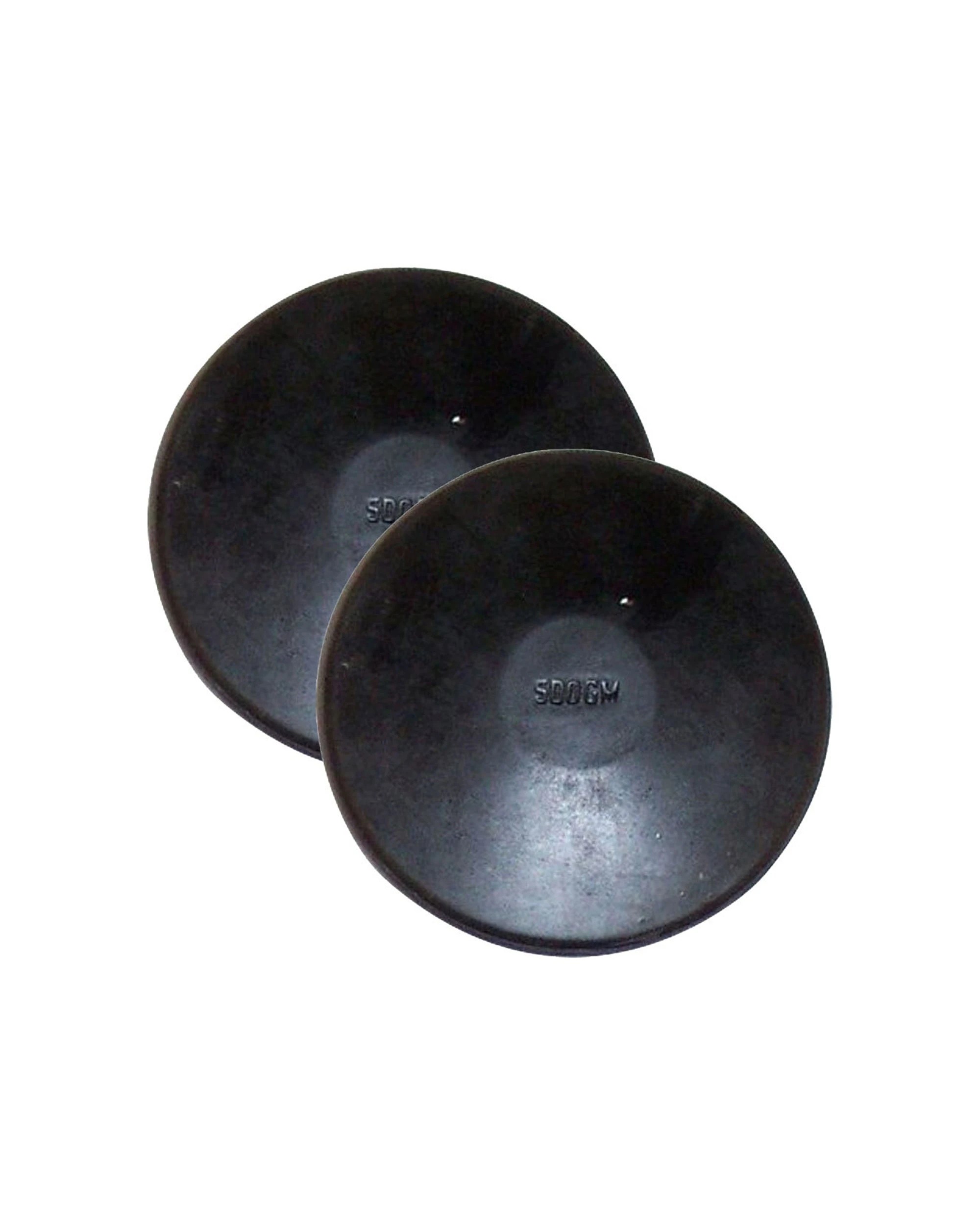 1 Regent 2PK 500g Rubber Discus Track And Field Throw Disk - Black, 1 of 2