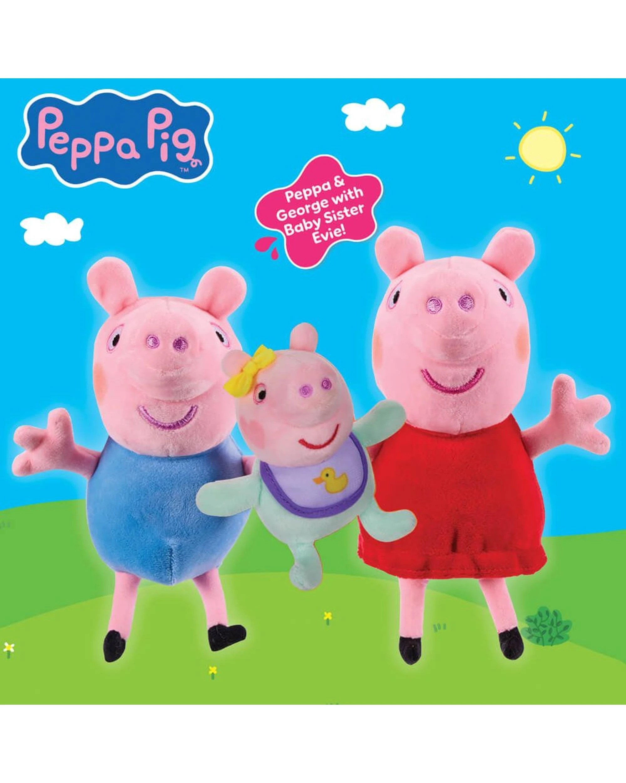 6 Peppa Pig Peppa, George and Evie Trio Pack, 6 of 6