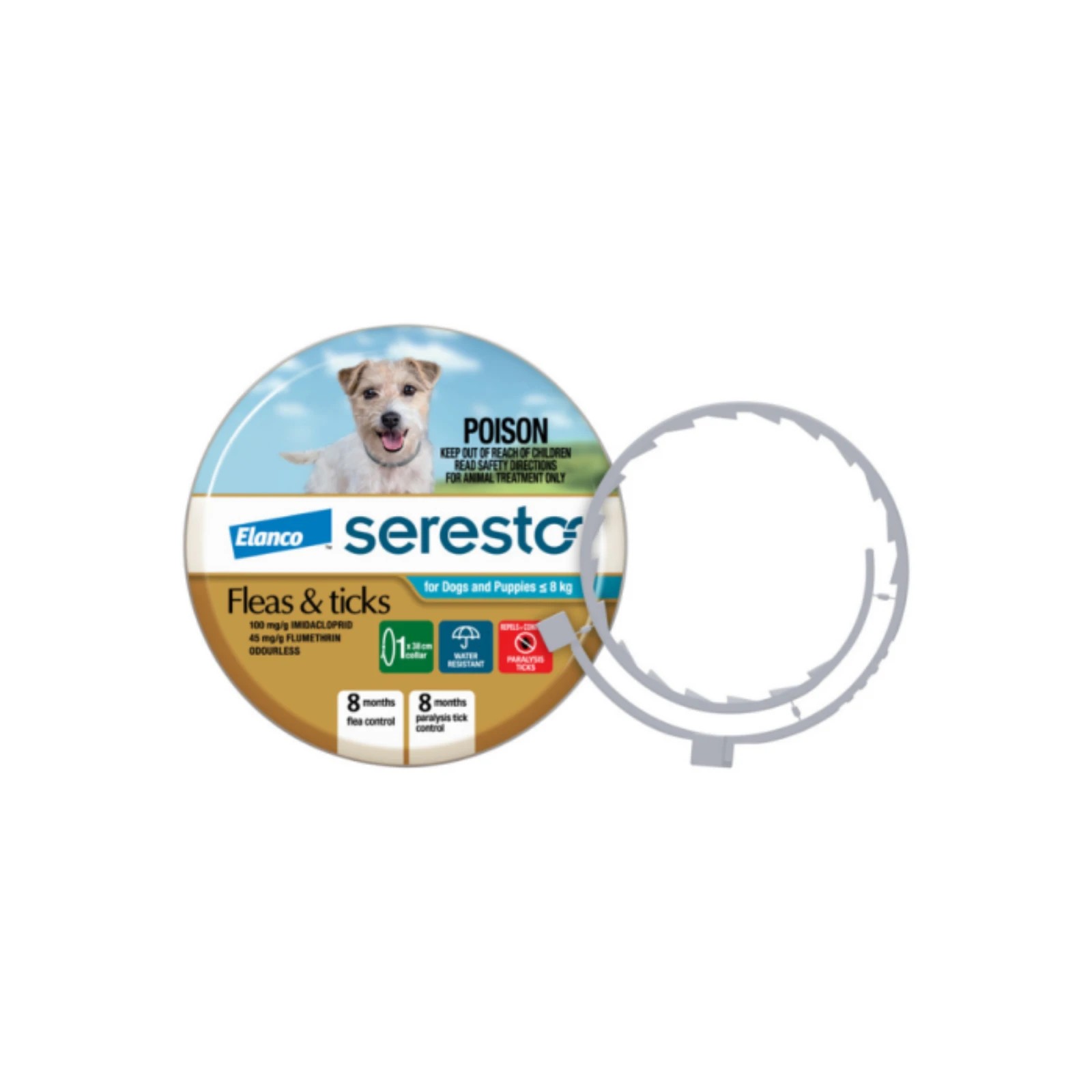 2 Seresto Flea And Tick Dog Collar For Dogs And Puppies Up To 8kg, 2 of 2