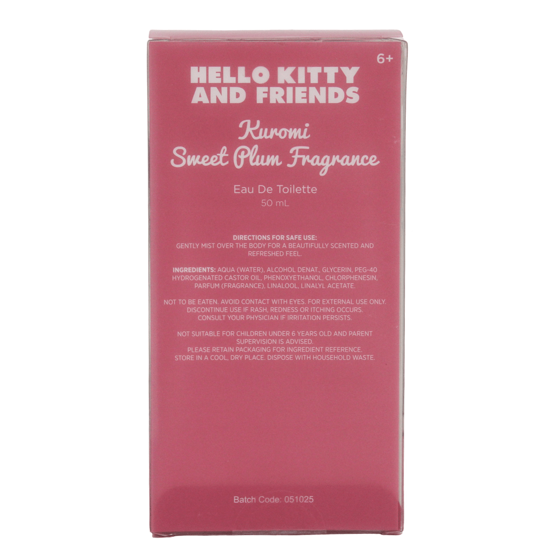 5 Hello Kitty and Friends Kuromi Sweet Plum Fragrance Eau De Toilette 50ml, 5 of 5