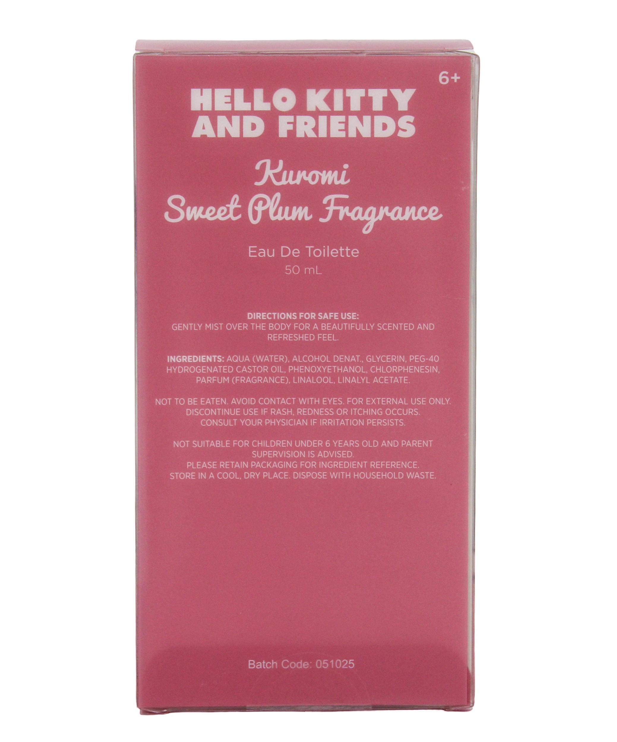 5 Hello Kitty and Friends Kuromi Sweet Plum Fragrance Eau De Toilette 50ml, 5 of 5