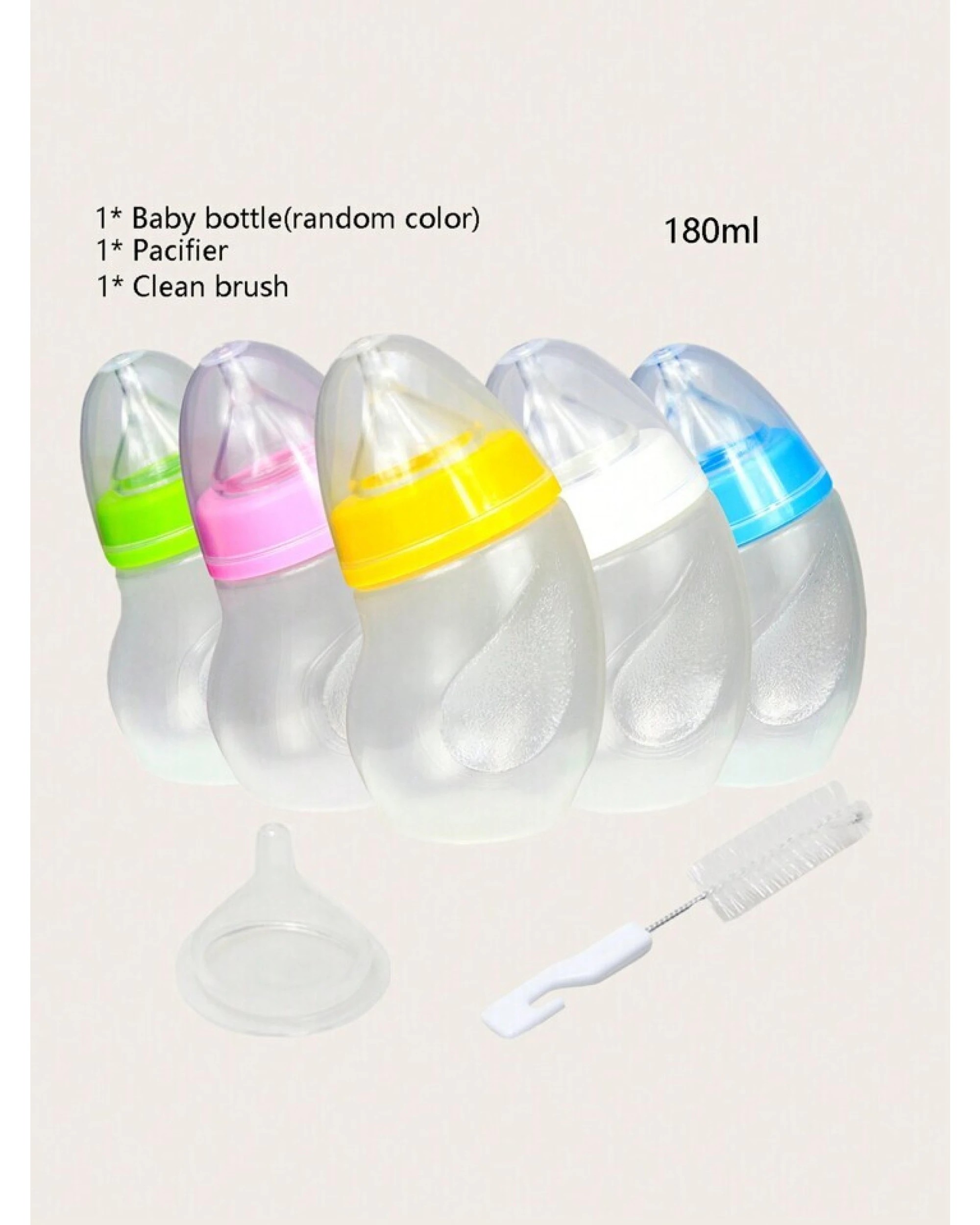 4 Pet Nursing Bottle Kit with Curved Bottle Body for Newborn Puppies and Kittens 3 Pieces, 4 of 4
