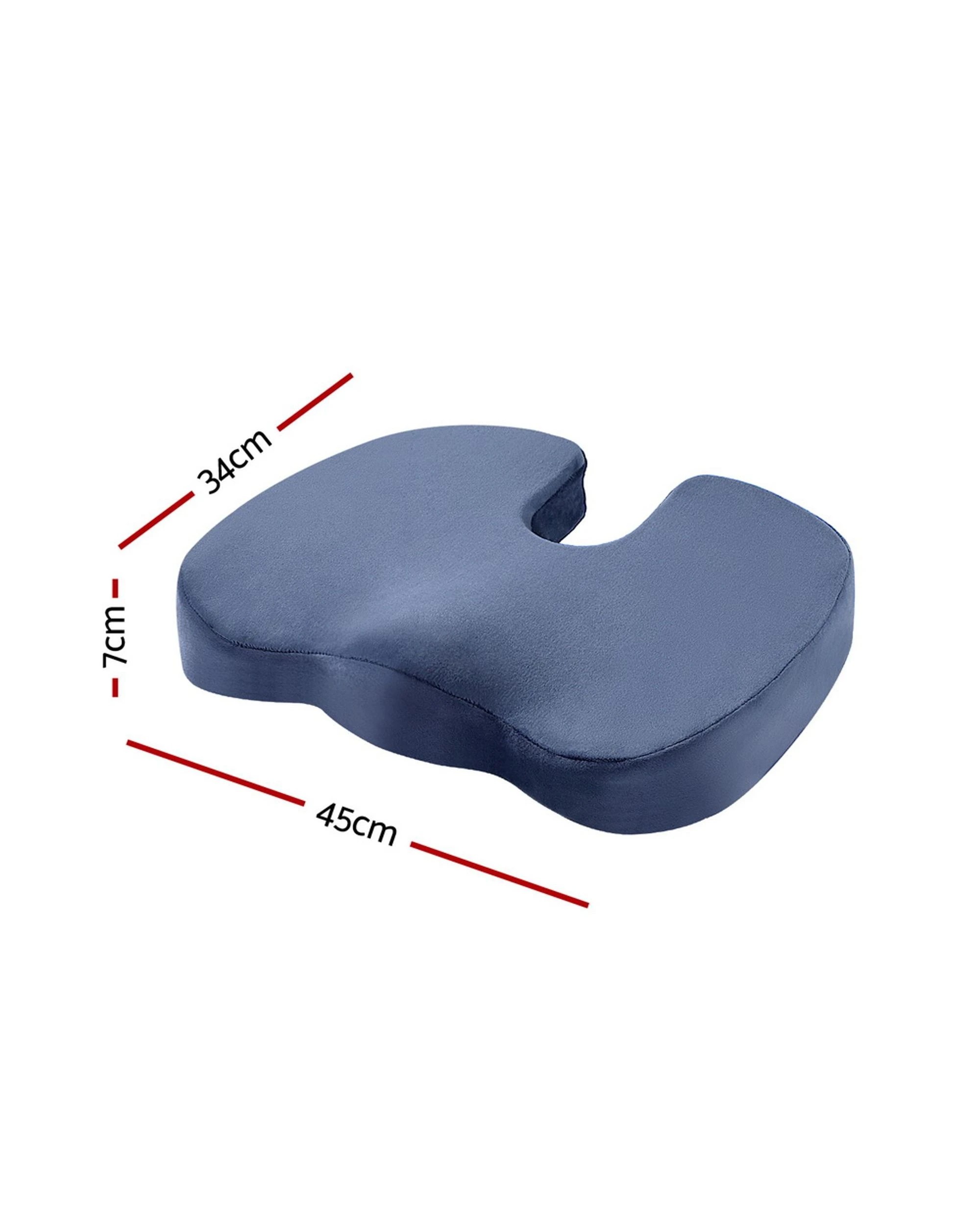 2 Giselle Bedding Seat Cushion Memory Foam Pillow - Blue, 2 of 5