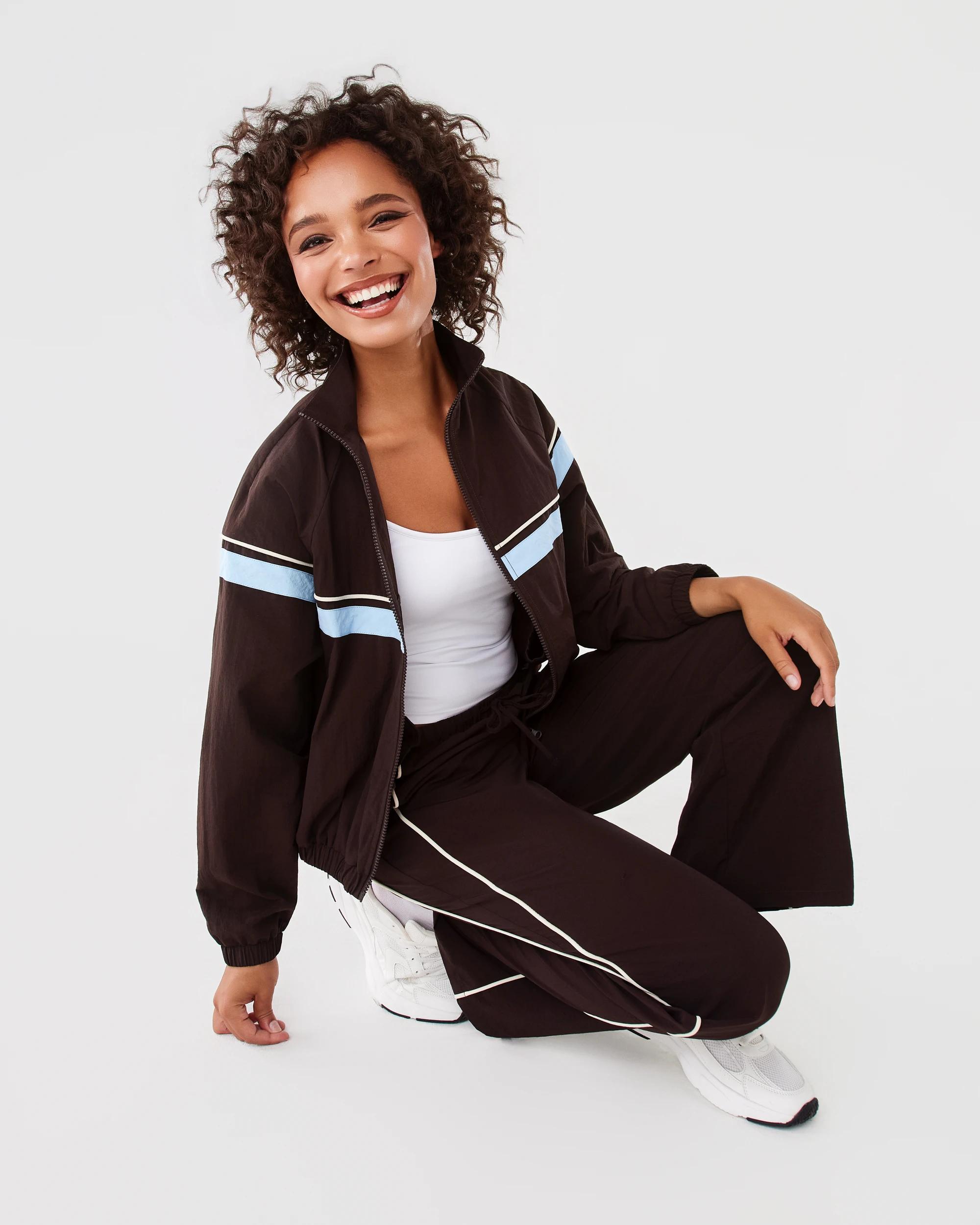 8 Piping Side Trackpants Choc Plum, 8 of 8