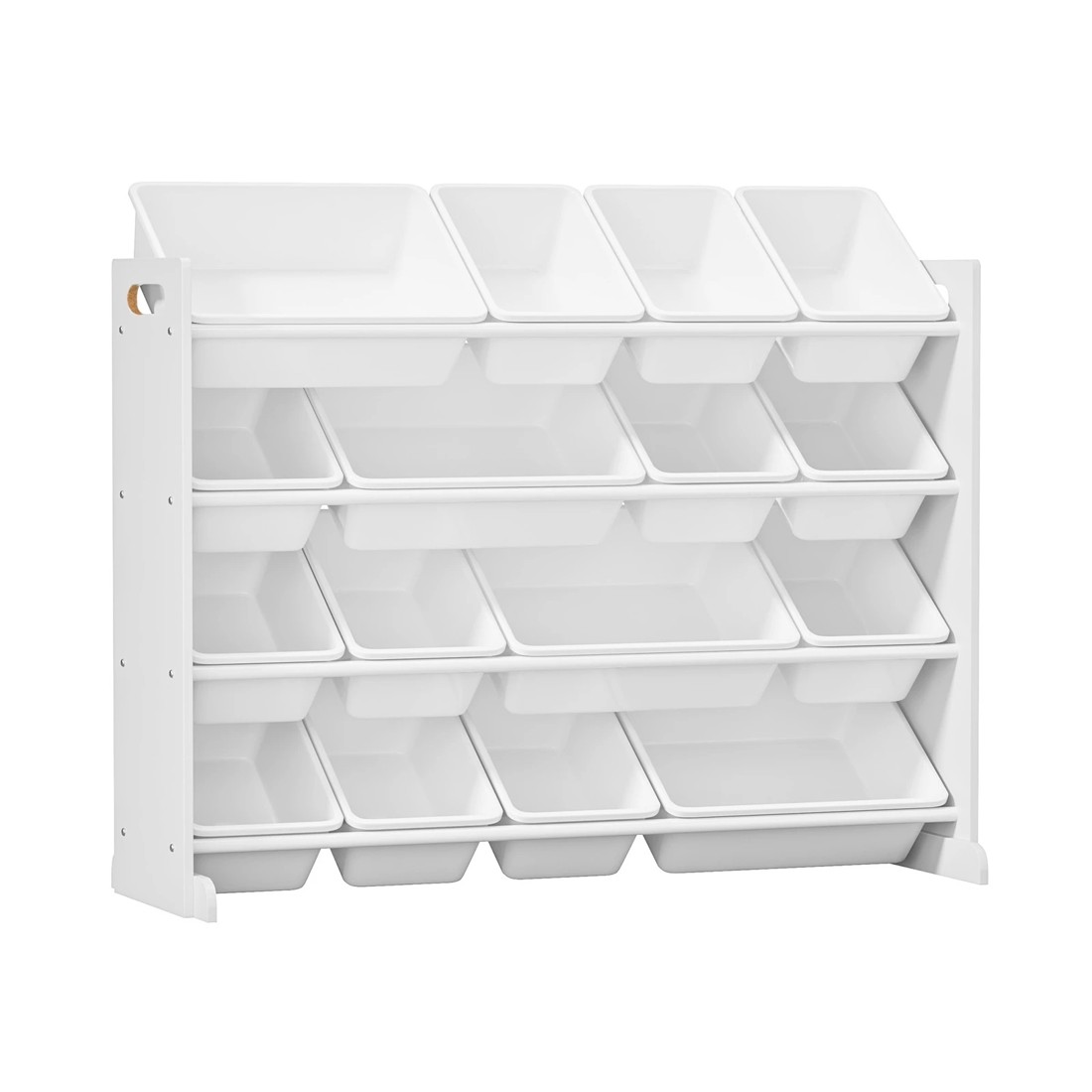 8 Oikiture Kids Toy Box Organiser 16 Bins Display Shelf Removable Drawer - White, 8 of 9