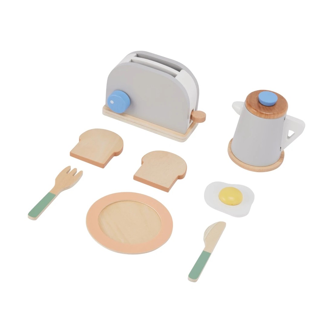 4 8 Piece Wooden Breakfast Set, 4 of 7
