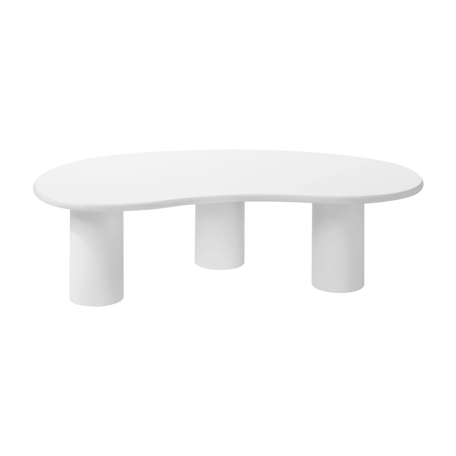 9 Oikiture Coffee Table Sofa Cafe Desk Side Tables Living Room Irregular
 - White, 9 of 10