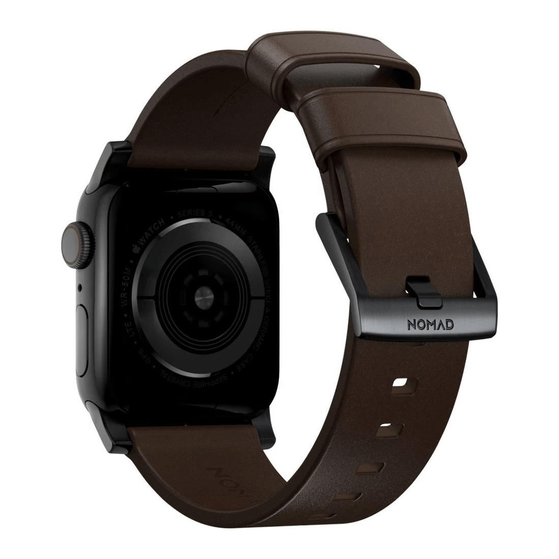 2 Nomad Apple Watch Band Leather 44-46mm Brown Black, 2 of 4