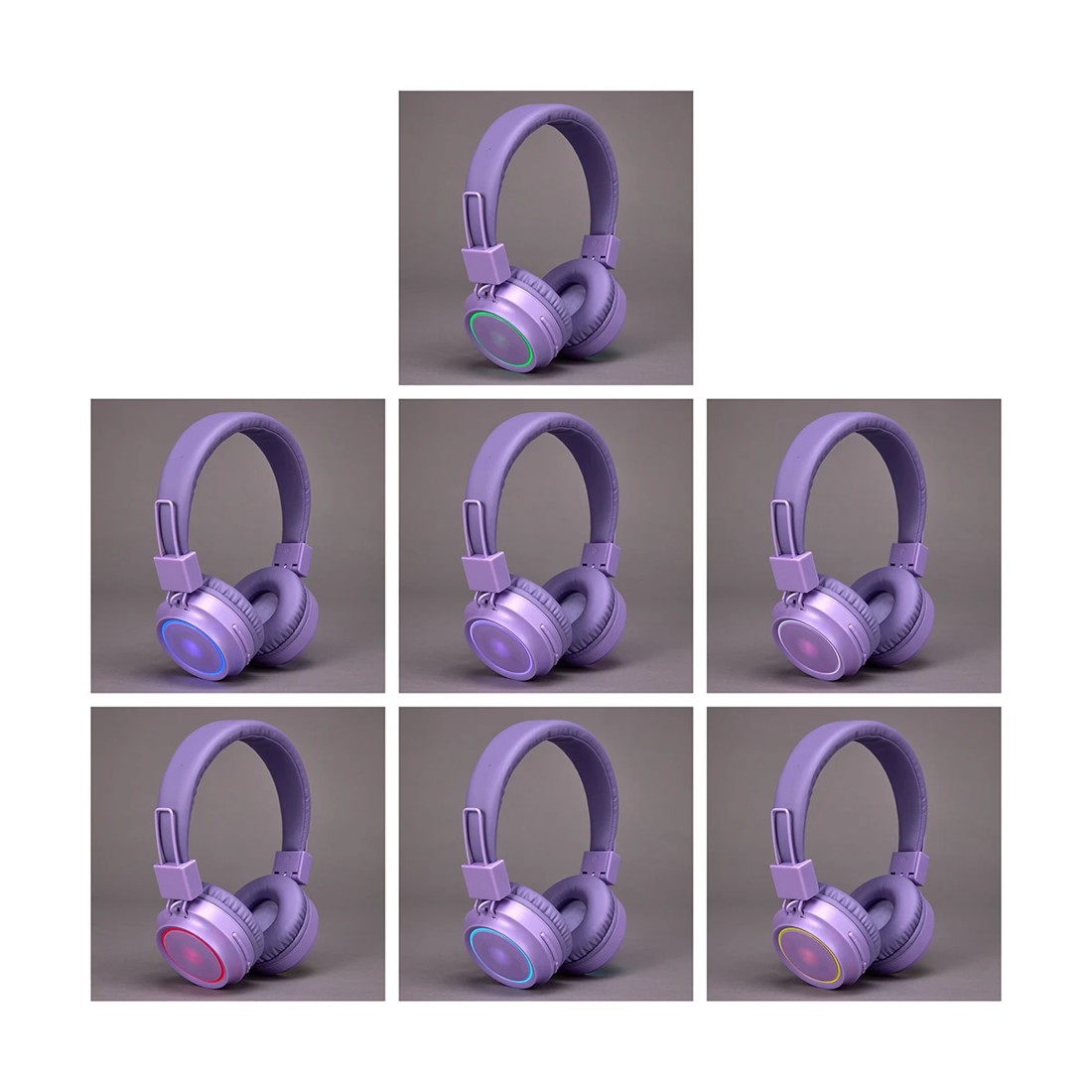 9 Buddy Light Up Bluetooth Headphones - Lilac, 9 of 10