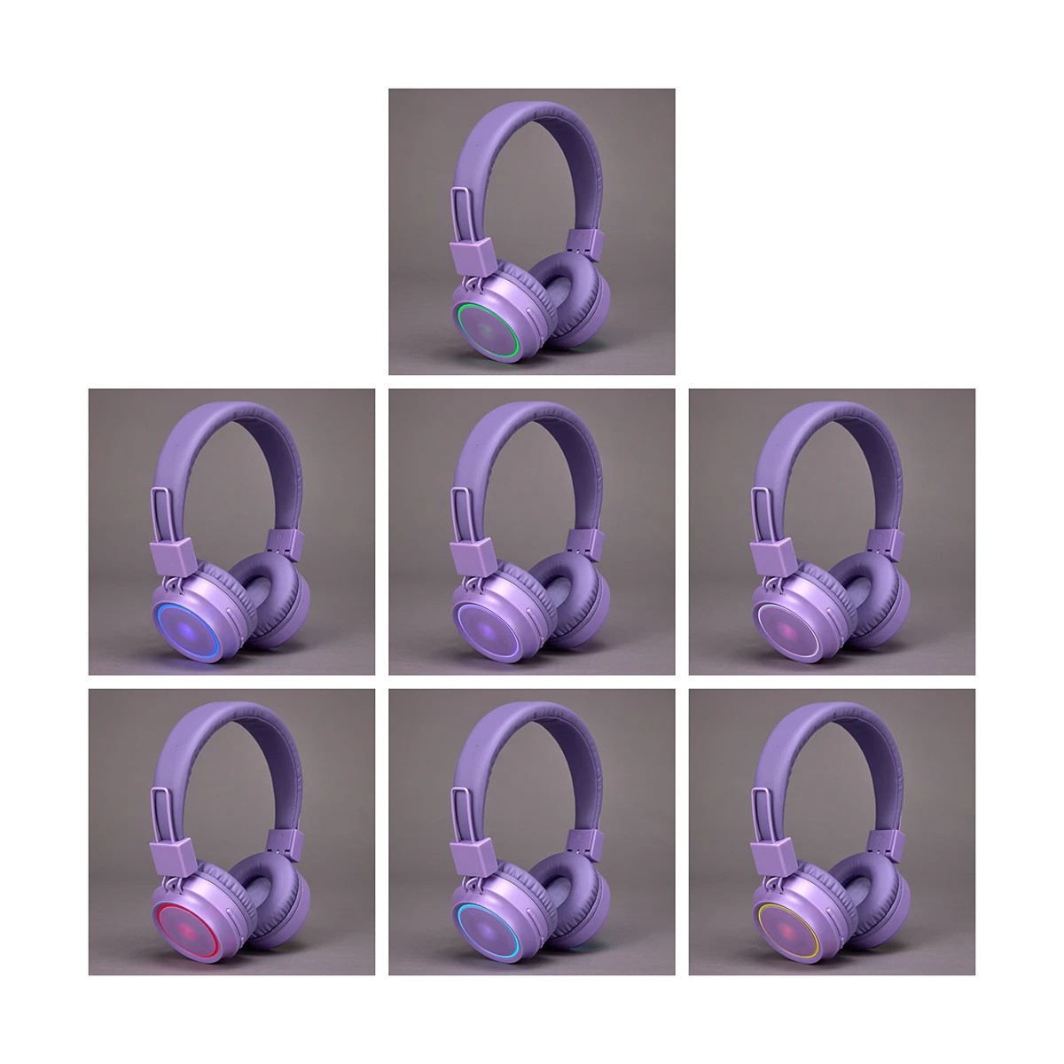 9 Buddy Light Up Bluetooth Headphones - Lilac, 9 of 11
