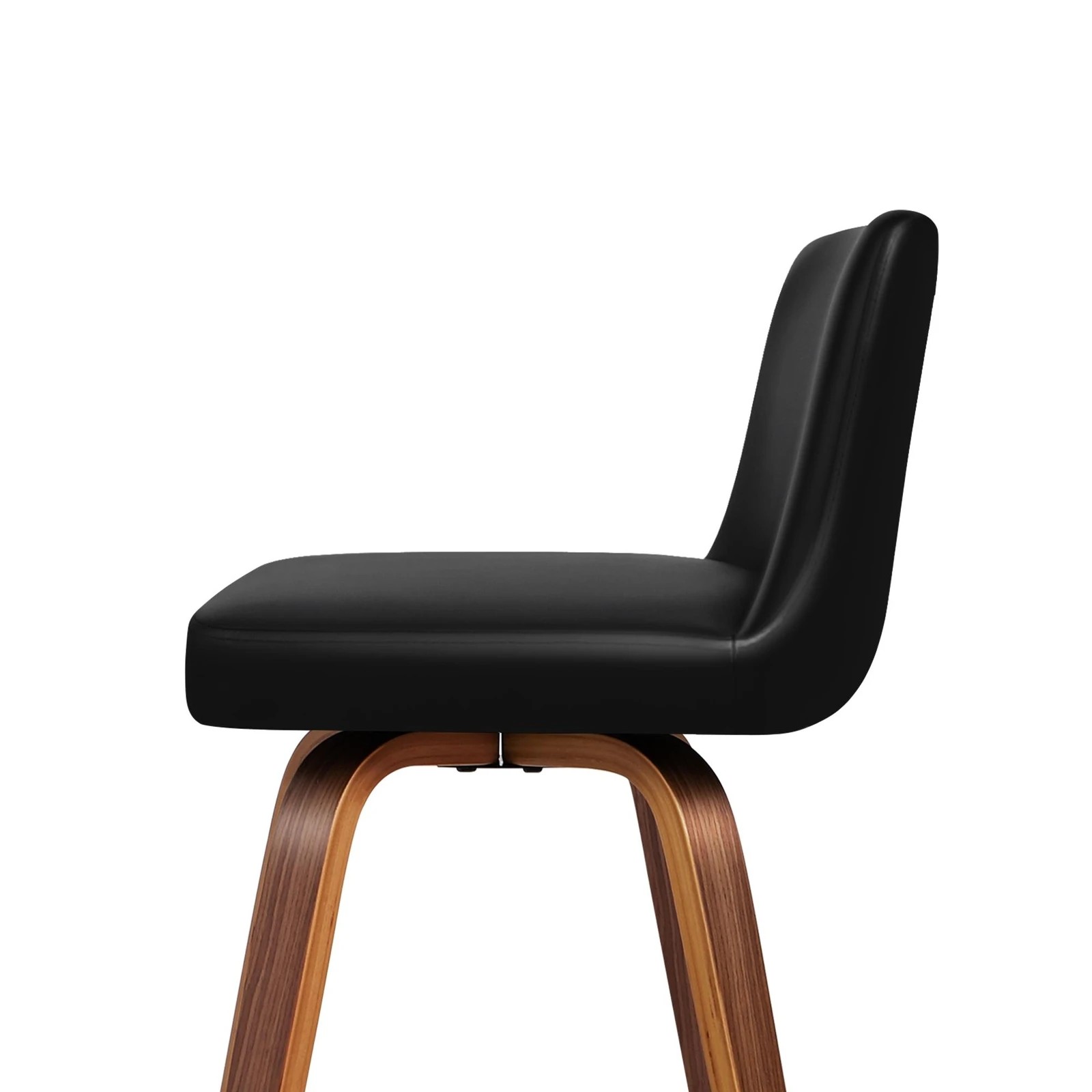 5 Alfordson 2x Swivel Bar Stools Bailey Kitchen Wooden Dining Chair - Black, 5 of 10