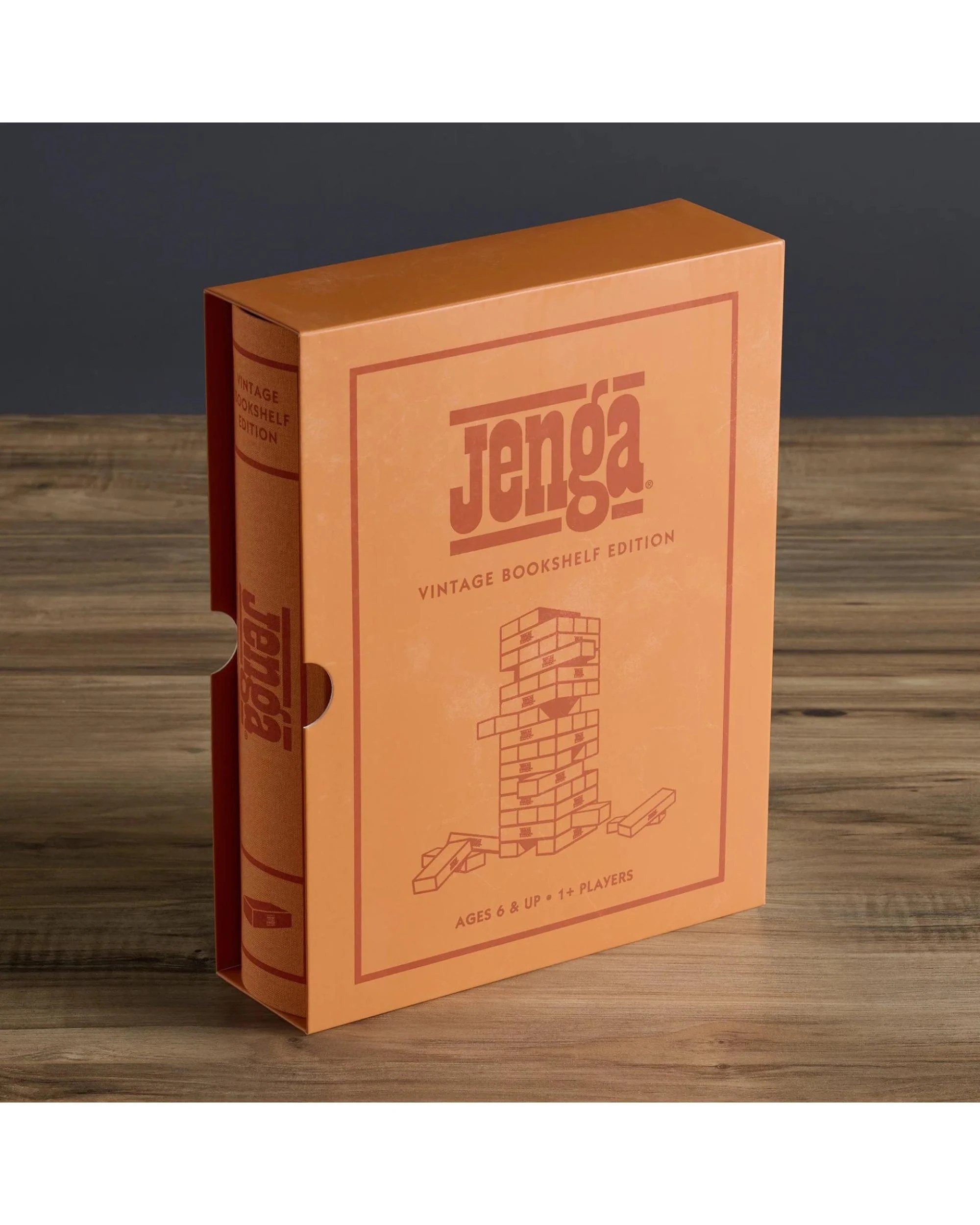3 Jenga Vintage Bookshelf Edition Board Game, 3 of 6