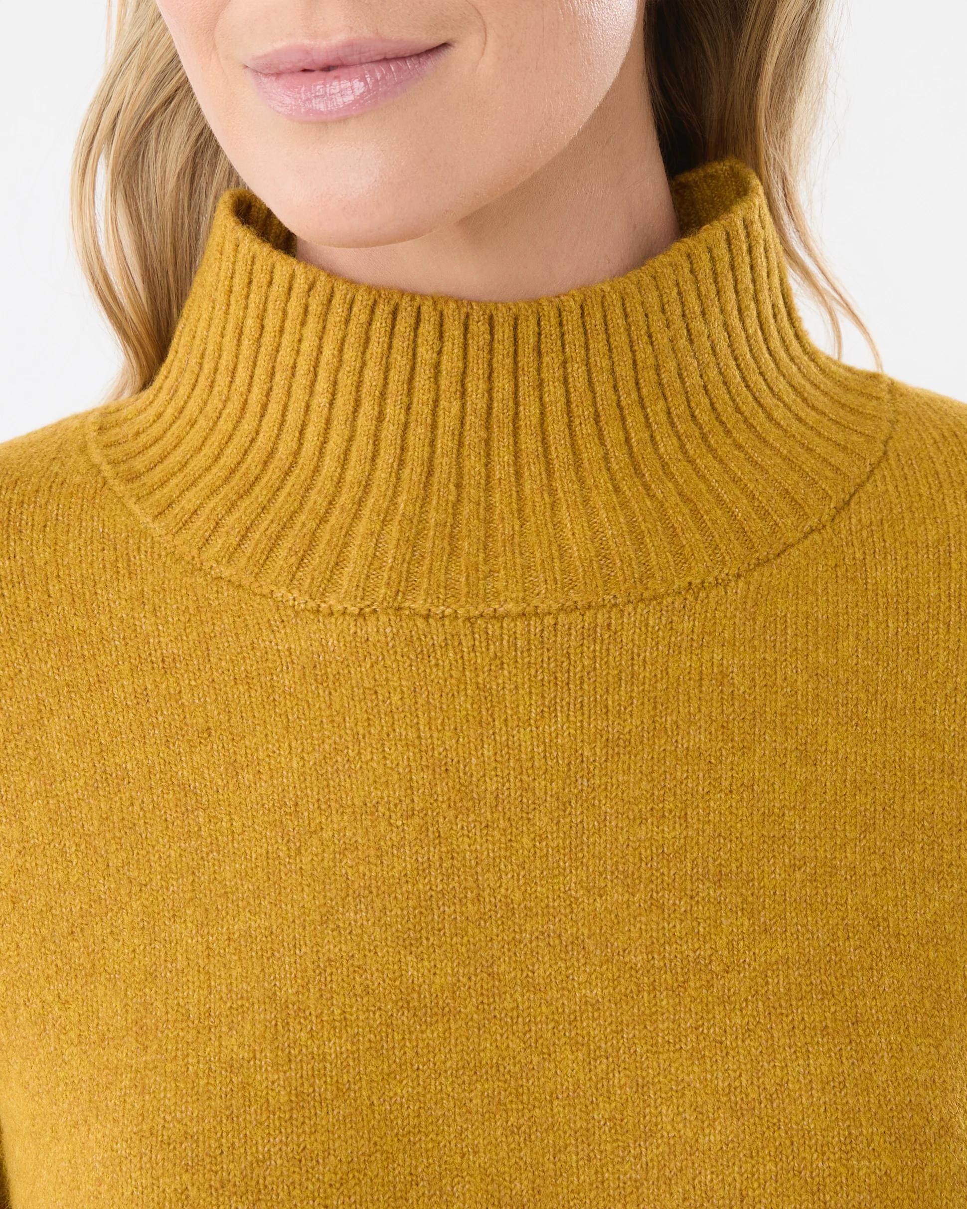 5 Funnel Split Hem Jumper Yllw Brass, 5 of 6