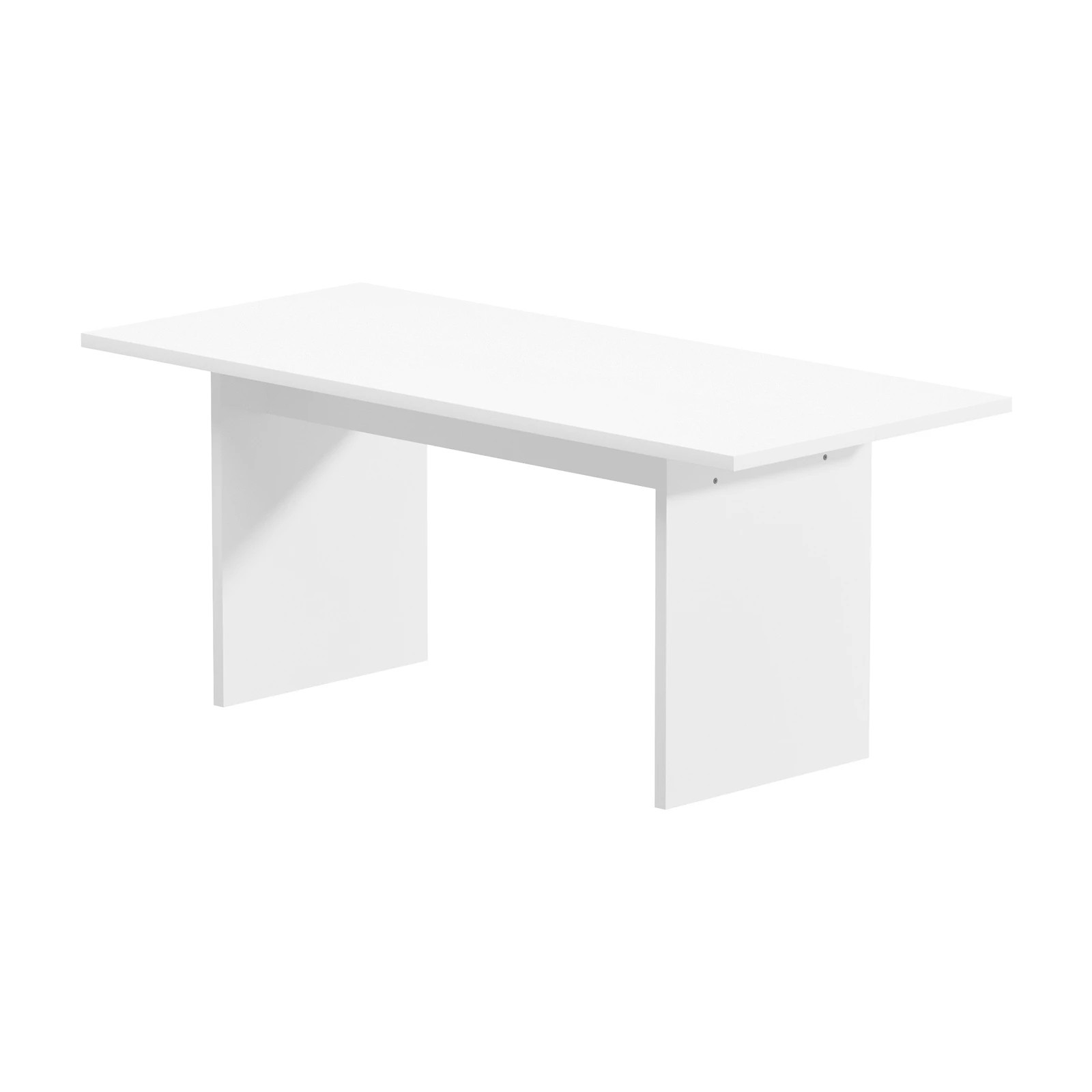 6 Oikiture 180cm Dining Table Rectangular Kitchen Dining Table Timber
 - White, 6 of 9