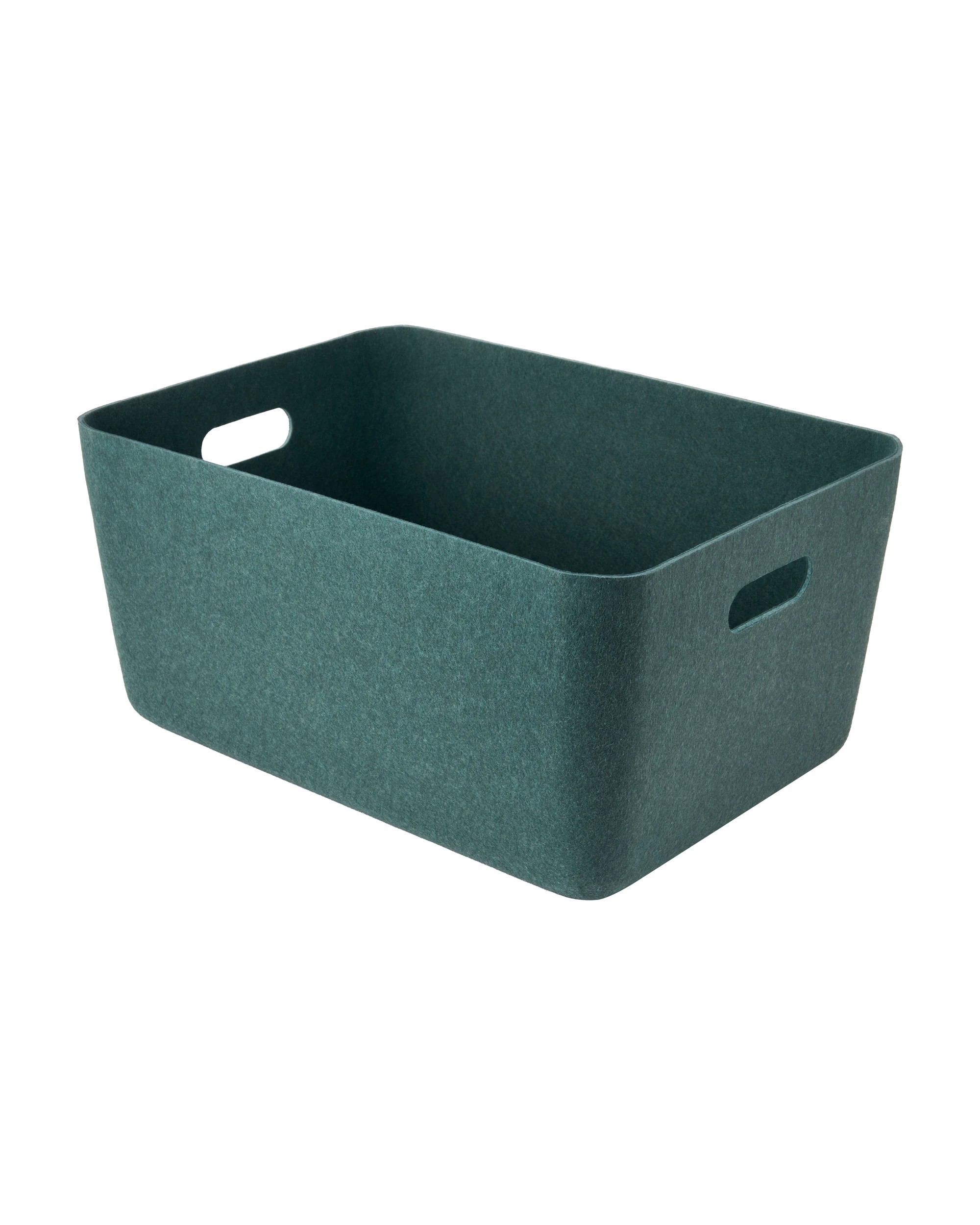 1 Moulded Felt Basket - Green, 1 of 5