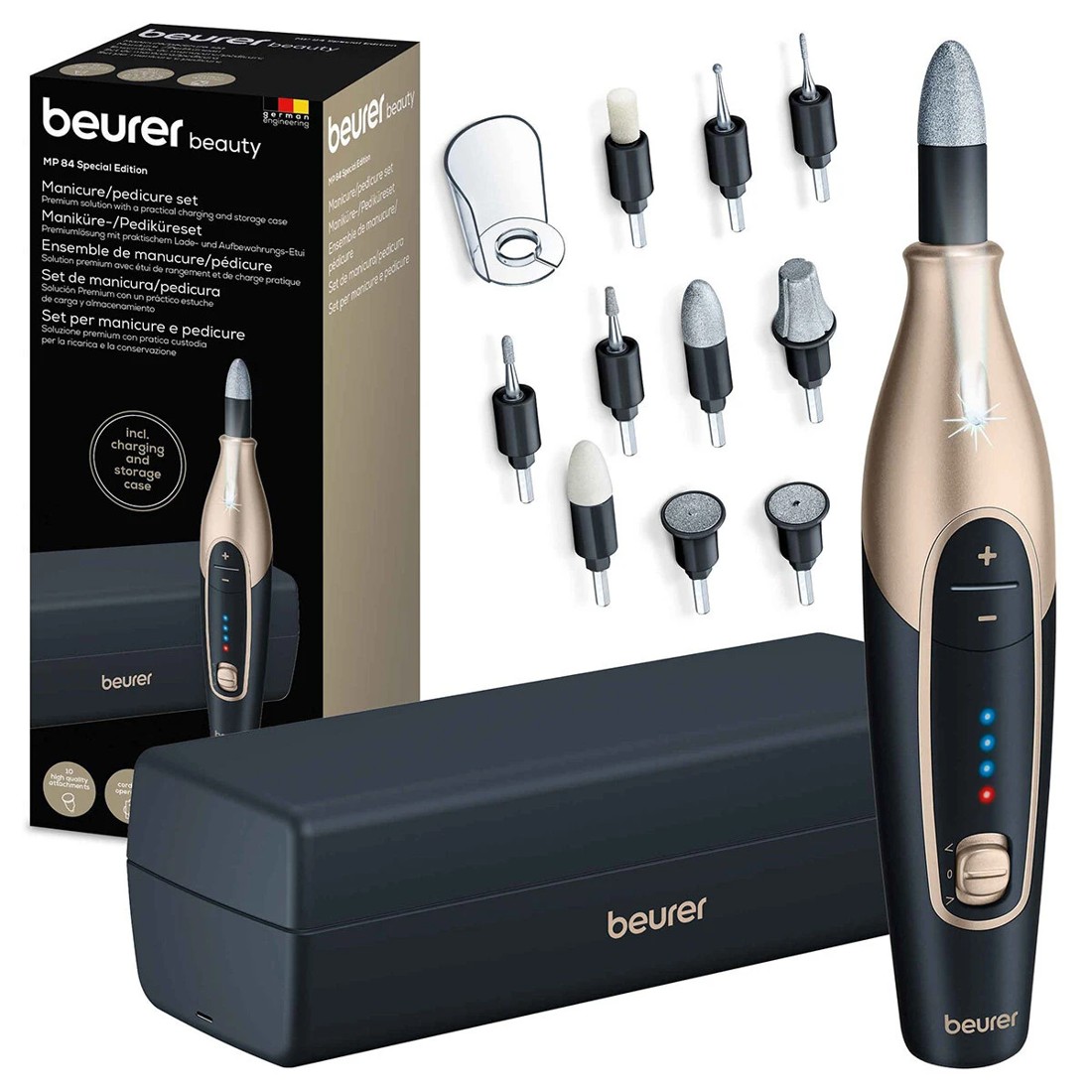 5 Beurer Special Edition Rechargeable Manicure and Pedicure Set with Charging Storage Case, 5 of 5