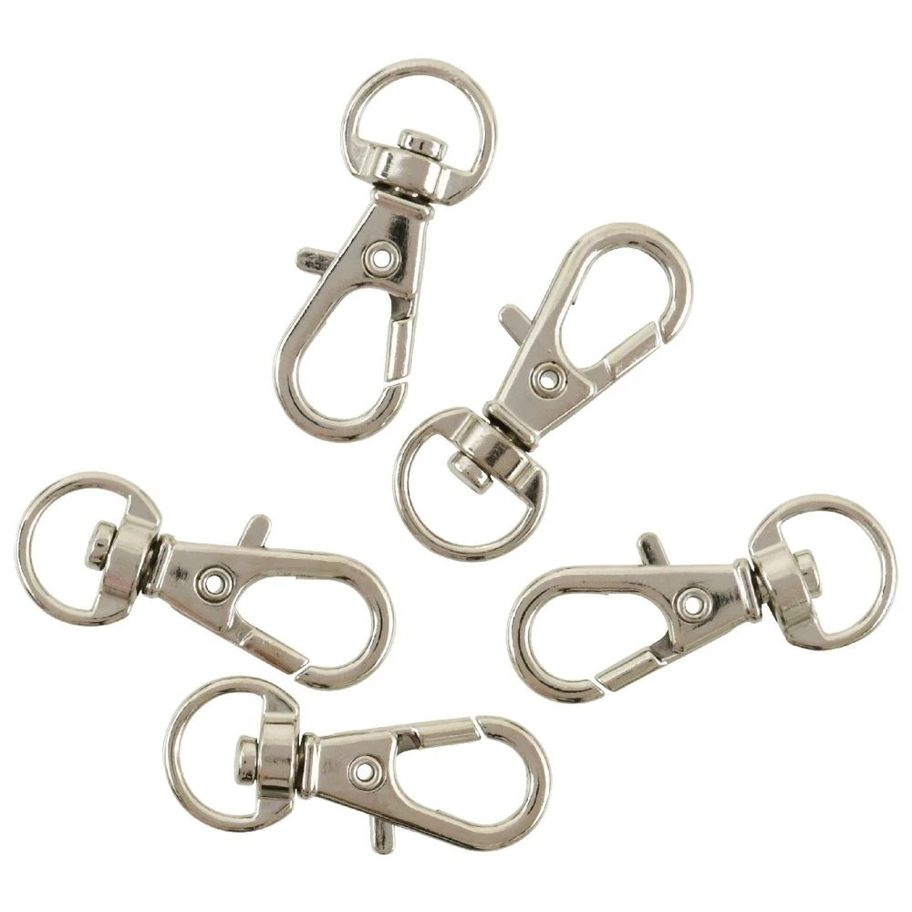 2 Born Lobster Swivel Clasps 30mm Silver 5 Pack, 2 of 2
