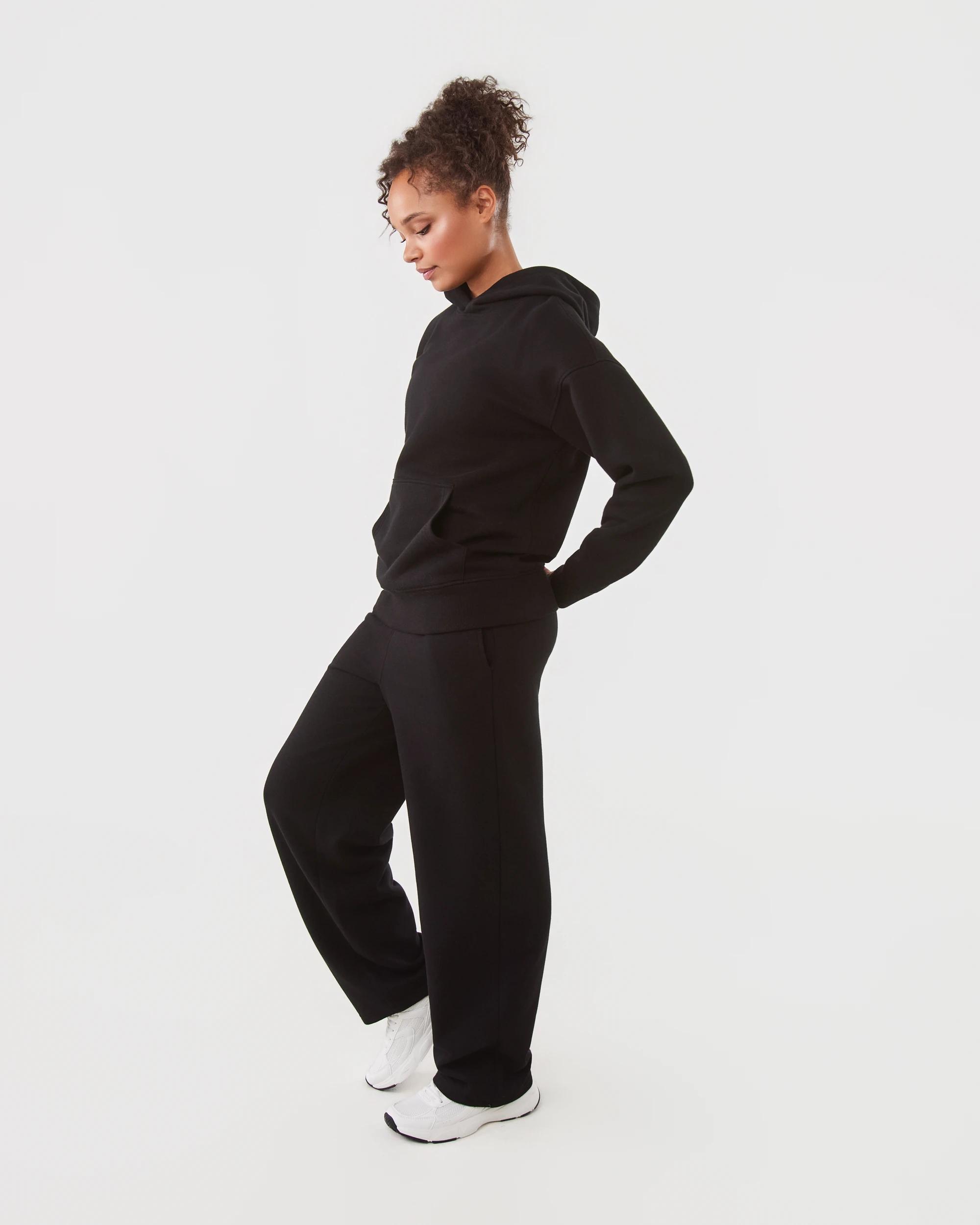 3 Active Womens Essential Straight Leg Trackpants Black, 3 of 6