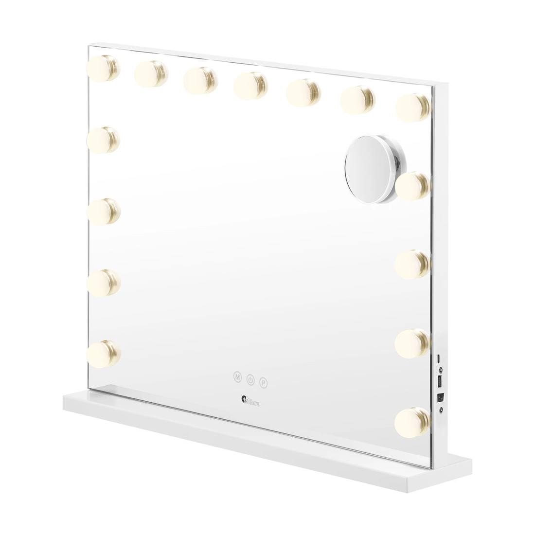 7 Oikiture Hollywood Makeup Mirror Magnifying Led Light 15 Bulbs Wall Mirrors
 - White, 7 of 8