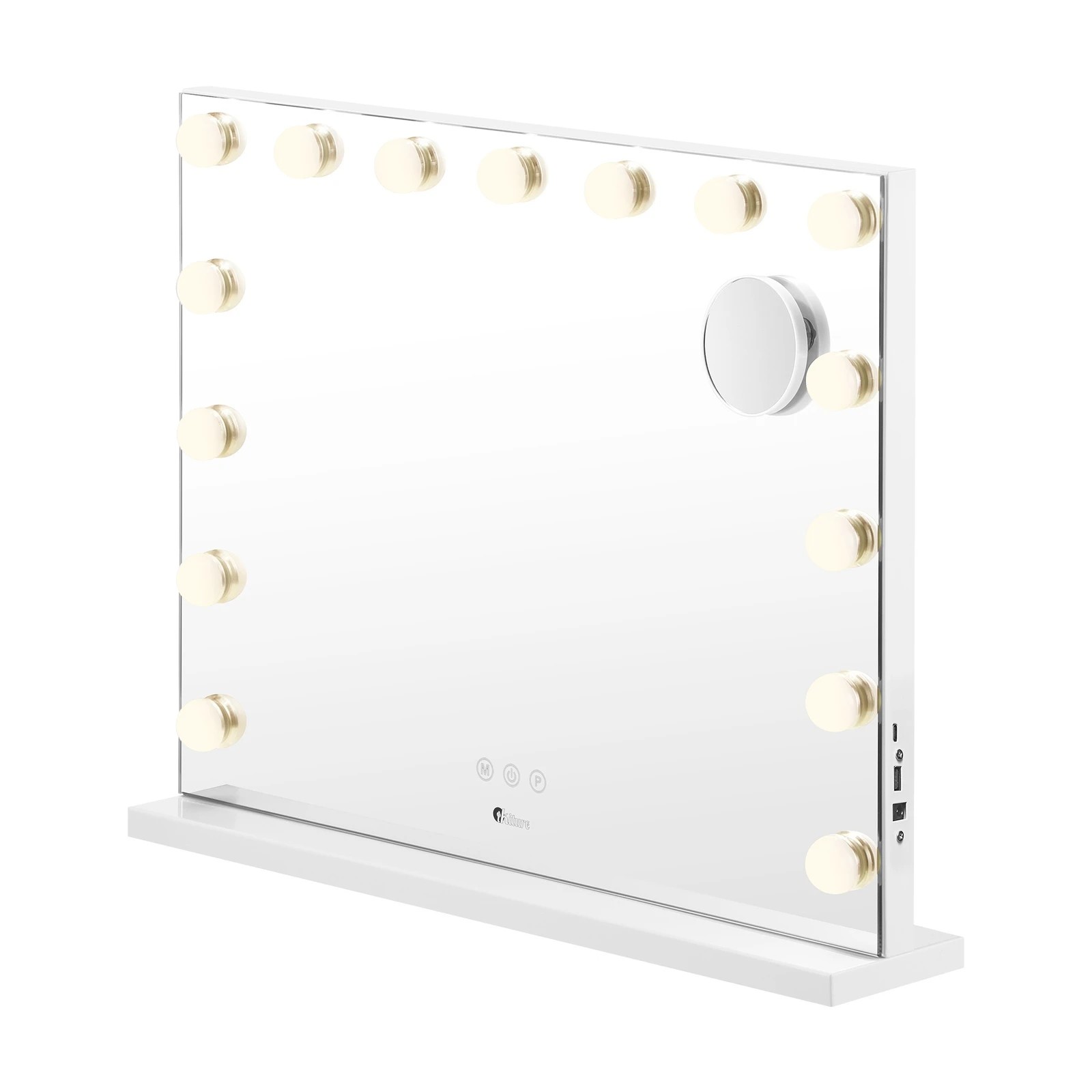 7 Oikiture Hollywood Makeup Mirror Magnifying Led Light 15 Bulbs Wall Mirrors
 - White, 7 of 8