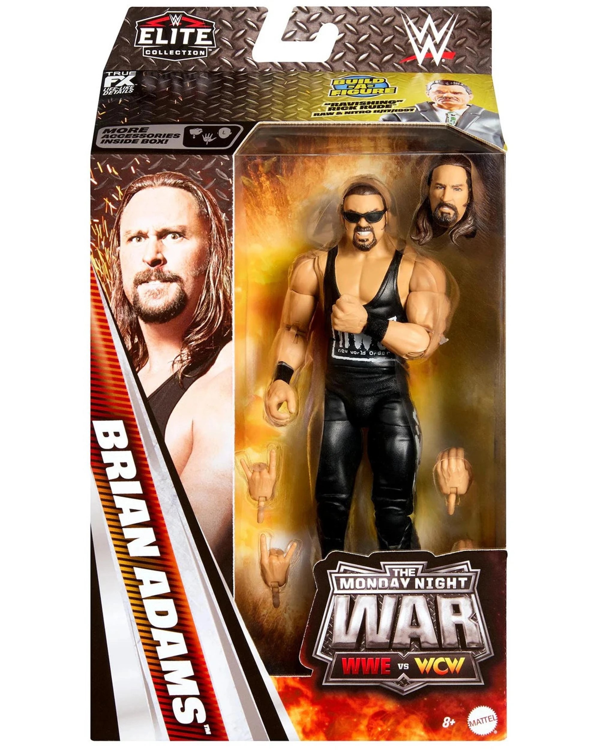 1 WWE Elite Collection The Monday Night War WWE Vs WCW Brian Adams Action Figure, 1 of 5