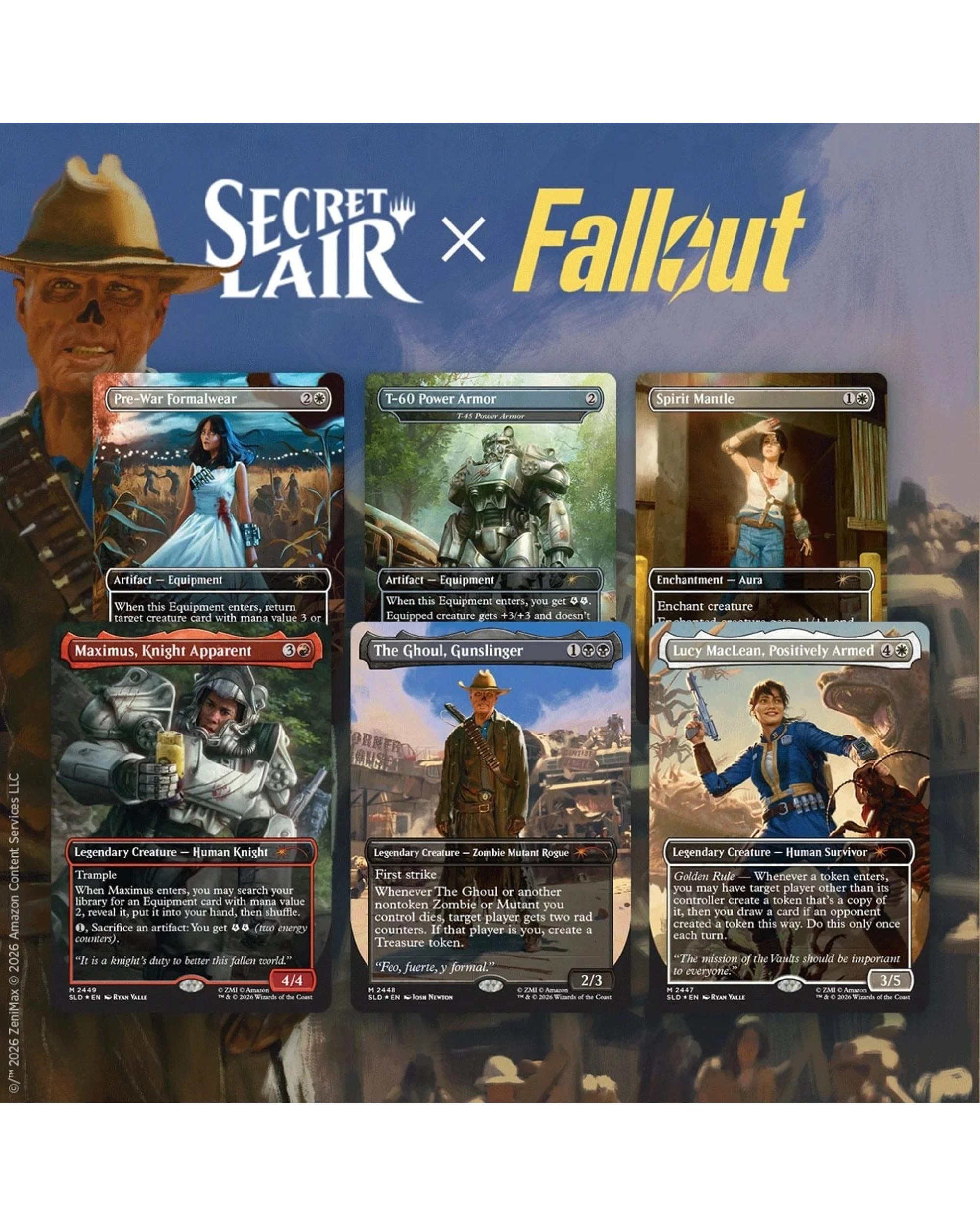 2 Magic The Gathering Secret Lair X Fallout: Beyond Vault 33 - Non-Foil, 2 of 10