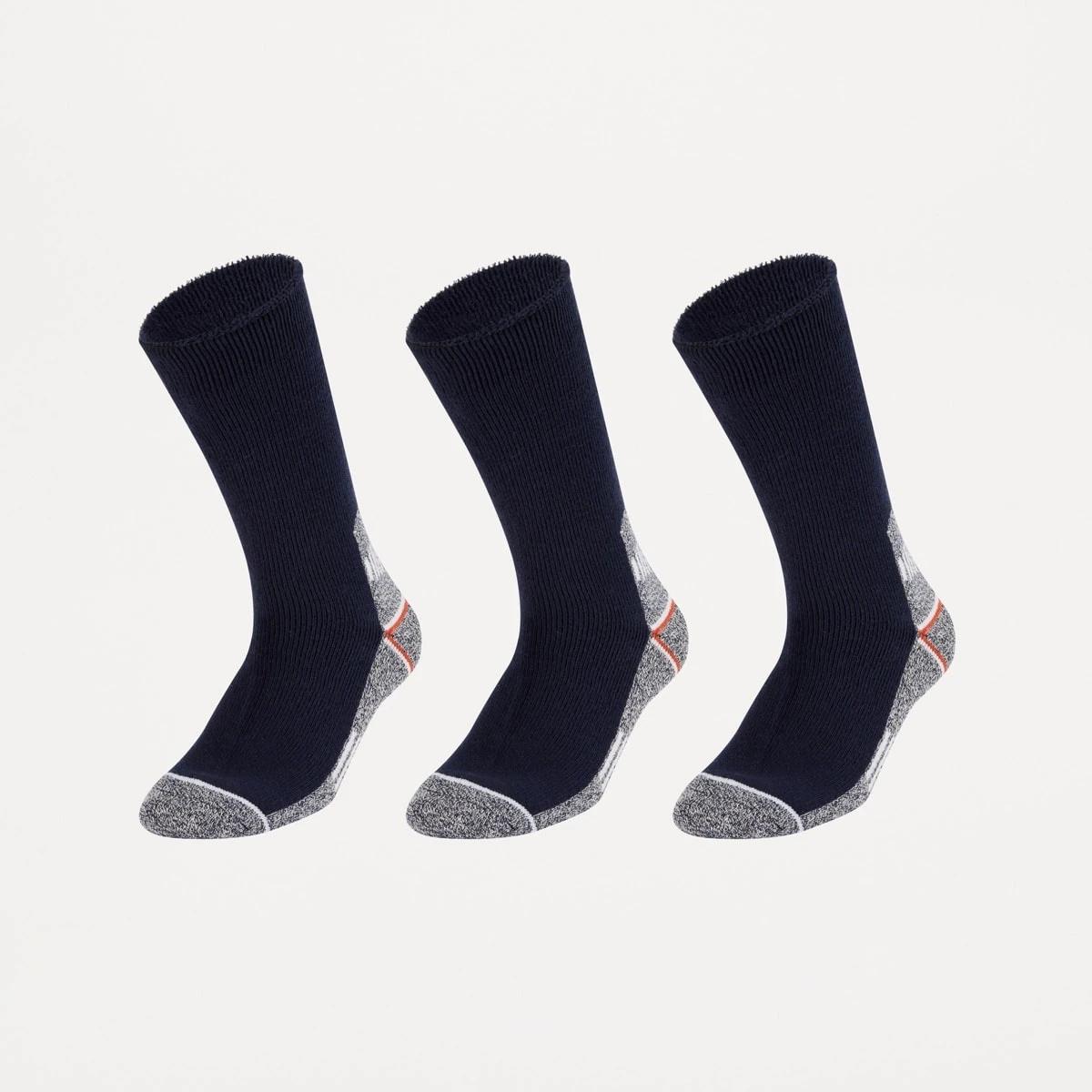 1 3 Pack Extreme Adventure Socks NAVY OCHRE, 1 of 3