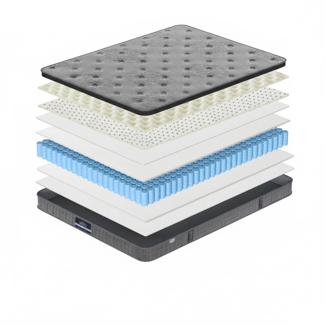 4 26cm Giselle Mattress King Latex Foam - King Bed - Charcoal, 4 of 7