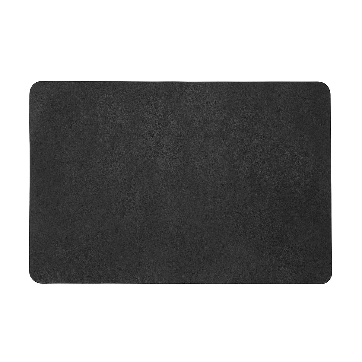 2 Leather Look Reversible Placemat - Black and Grey, 2 of 8