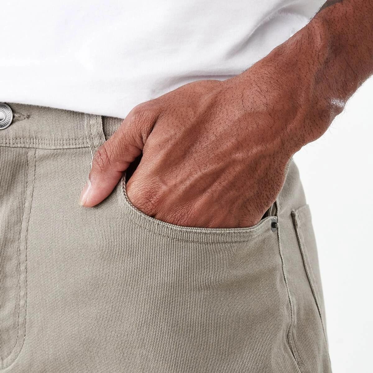 5 Straight Textured Jeans LIGHT TAUPE, 5 of 5